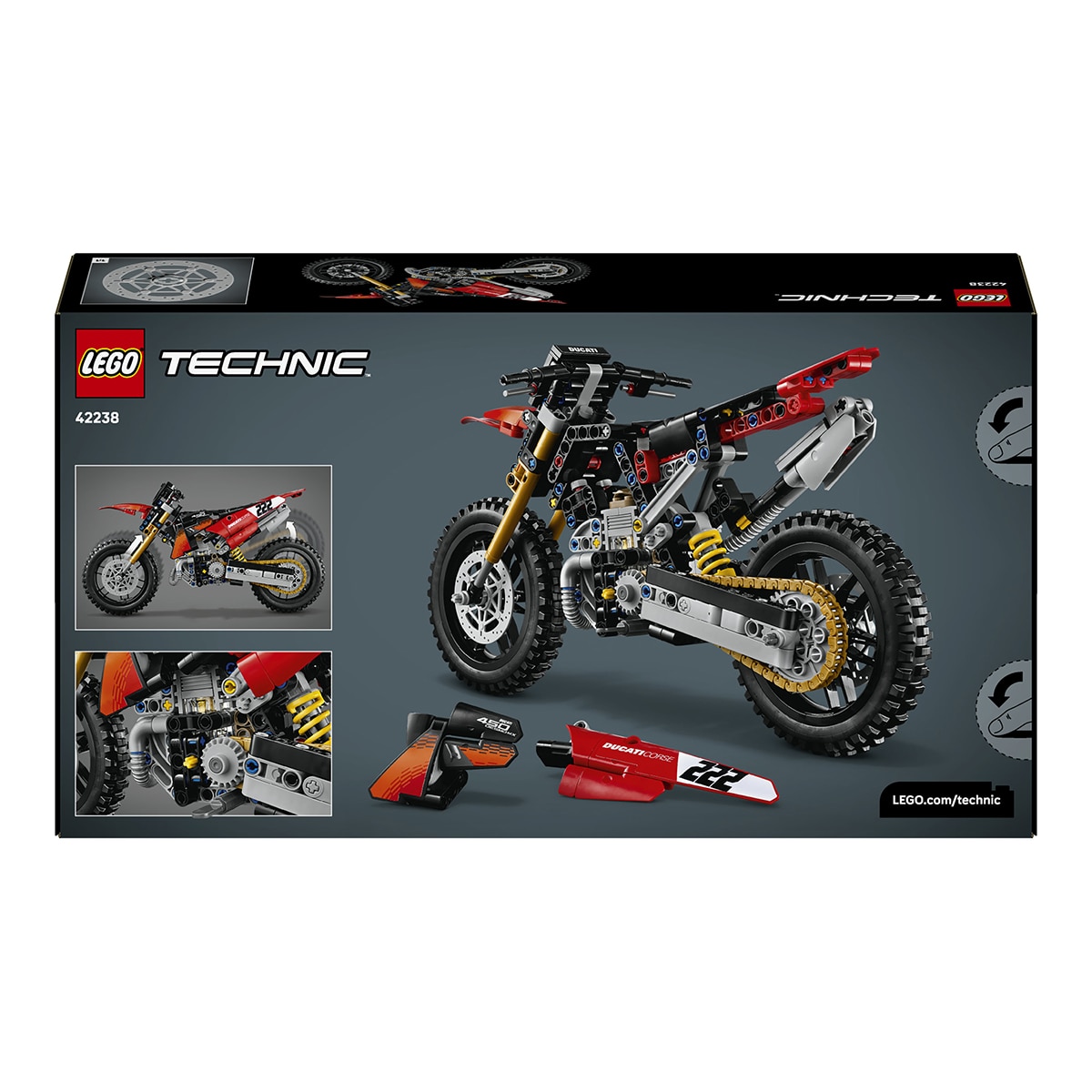 Mota Ducati Desmo450 MX Factory LEGO® Technic 8