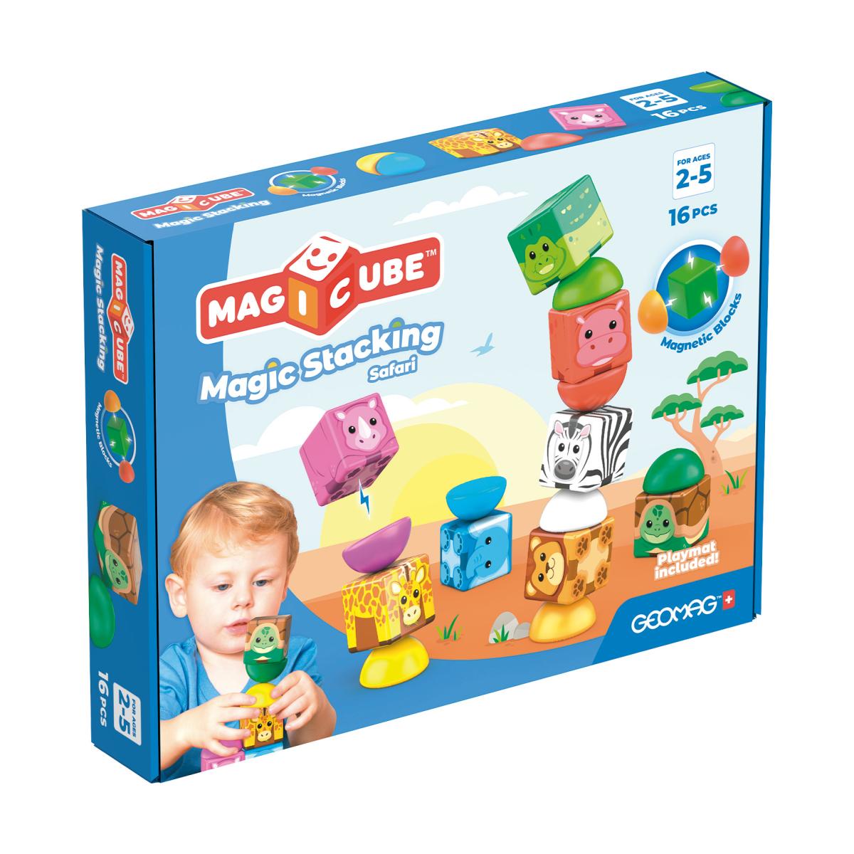 Imagen 0 de Rompecabezas Magicube Stacking Safari 16 Geomag