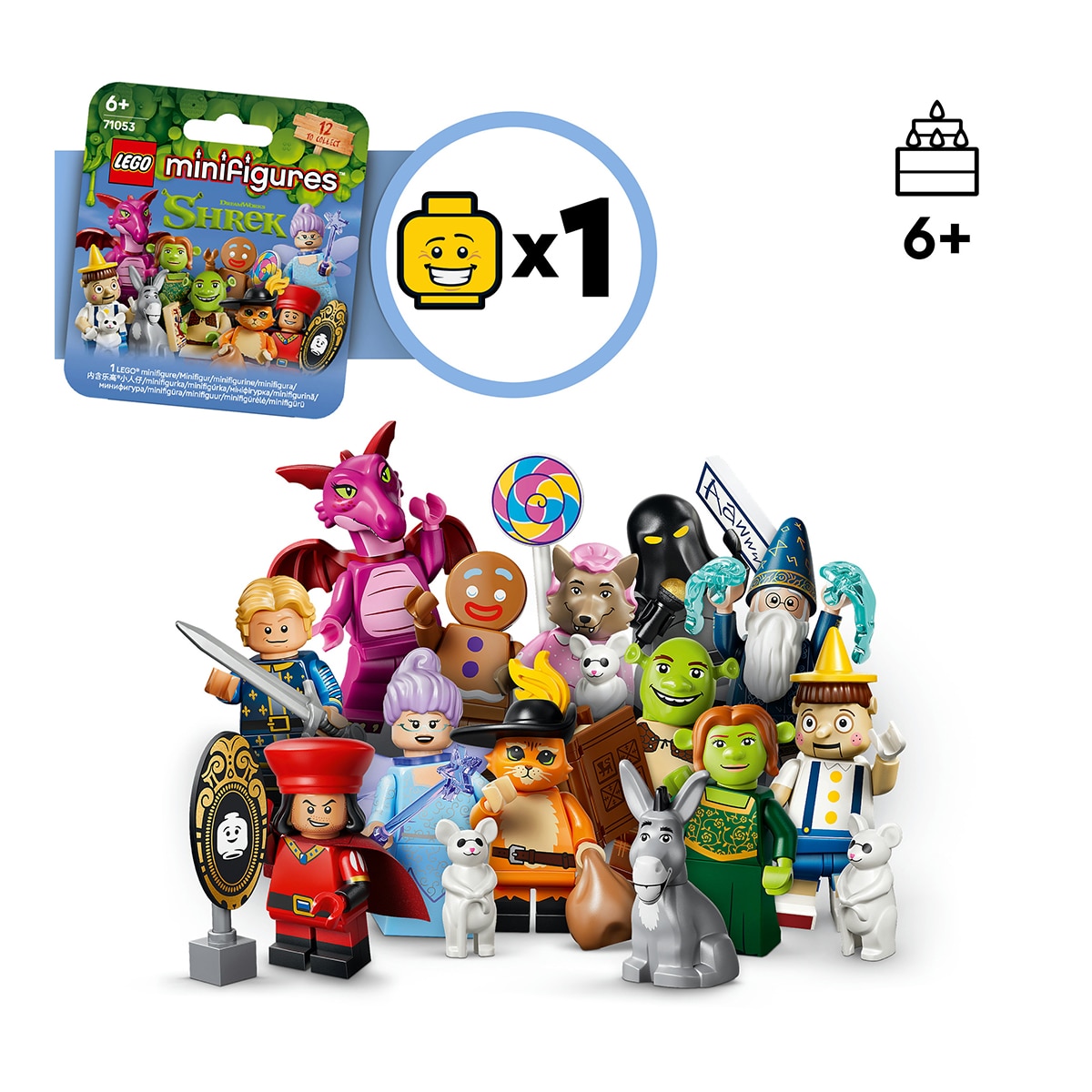 Juego de construcción Edición Shrek - LEGO Minifigures - 71053 modelos surtidos 3