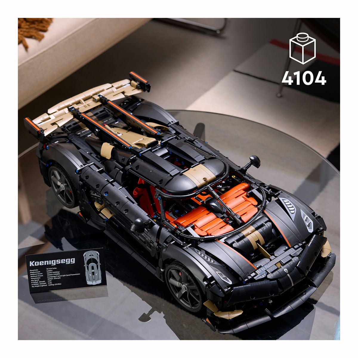 Imagen 3 de Juego de construcción Megacar Koenigsegg Sadair's Spear - LEGO Technic - 42232