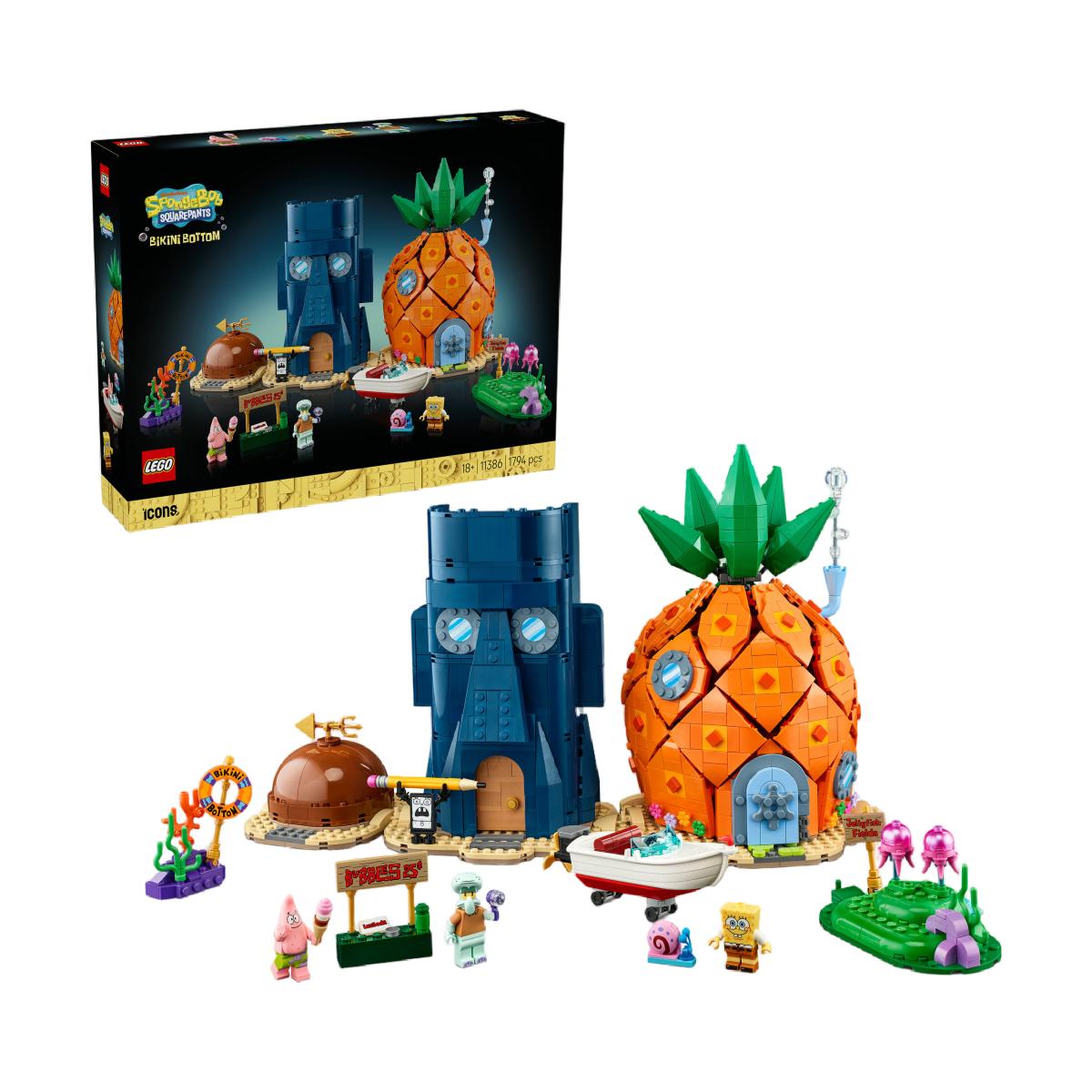 Imagen 0 de Juego de construcción Bob Esponja Pantalones Cuadrados: Fondo de Bikini - LEGO Icons - 11386
