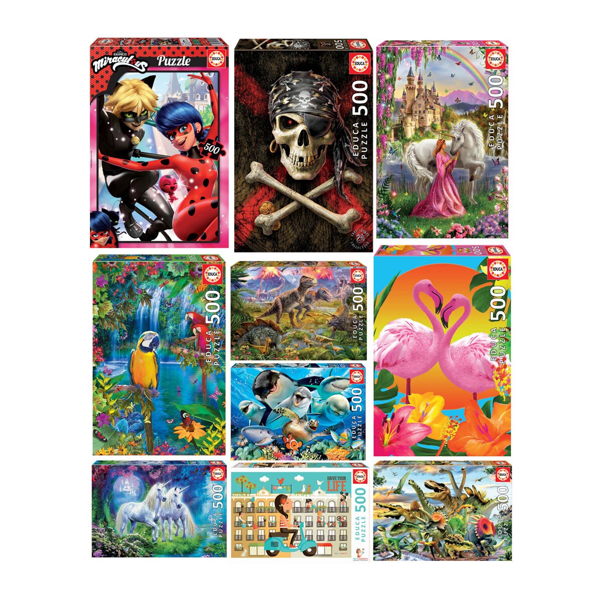 Puzzle 500 piezas Educa Borrás modelos surtidos · Educa Borrás