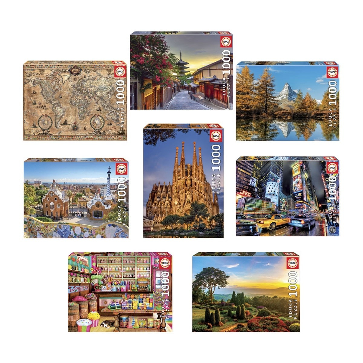 Puzzles 1000 Piezas Educa Borrás modelos surtidos 1