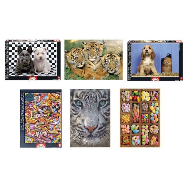 Puzzles Cuadros 500 Piezas Educa Borrás modelos surtidos