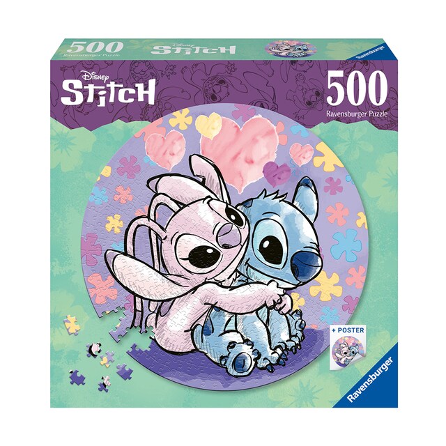 Imagen 0 de Puzzle 500 Piezas Redondo Stitch Ravensburger