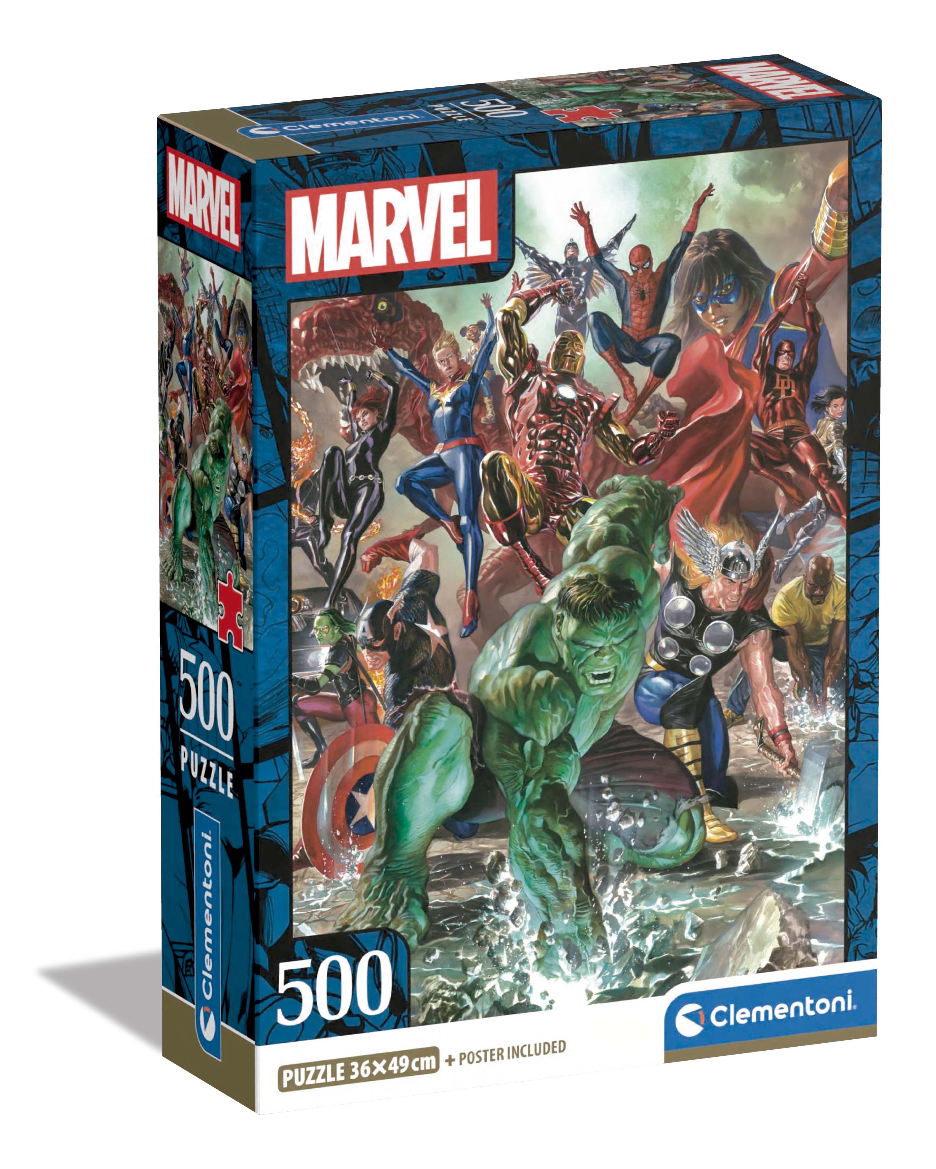 Puzzle 500 piezas Compact Licencia Clementoni modelos surtidos 7