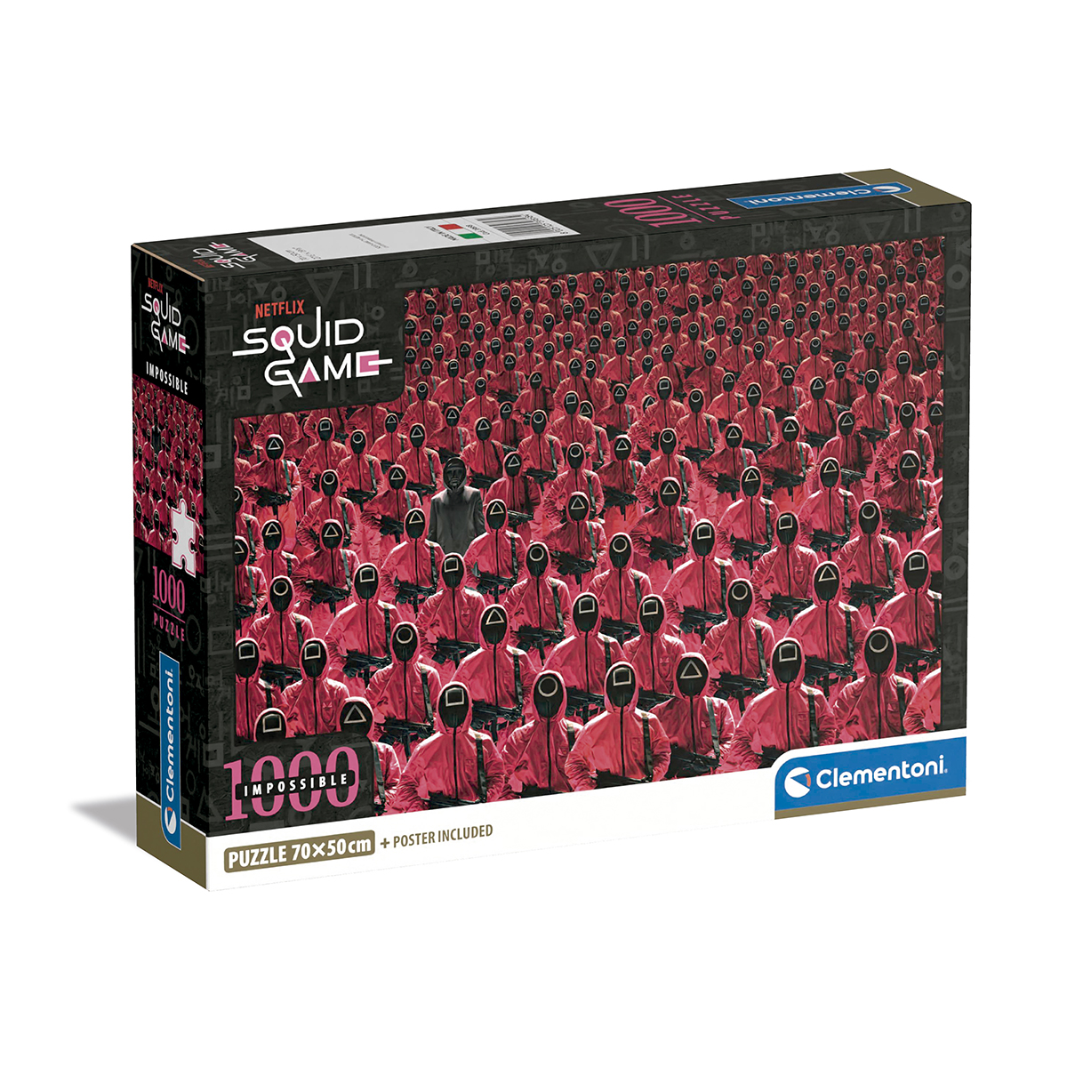 Puzzle 1000 Pièces Stranger Things - Clementoni, 70 X 50 Cm, Qualité Supérieure, Matériaux Recyclés, Made In Italy, Idéal Pour Les Fans De La Série