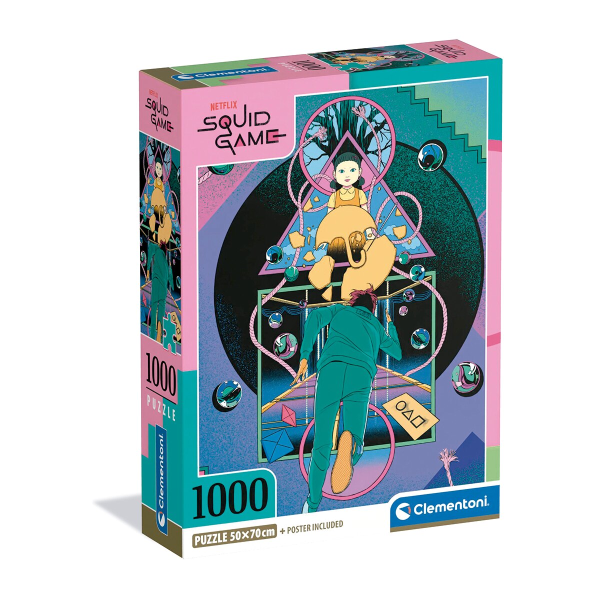 Clementoni - Puzzle 1000 piezas Juego del Calamar 2 COMPACT