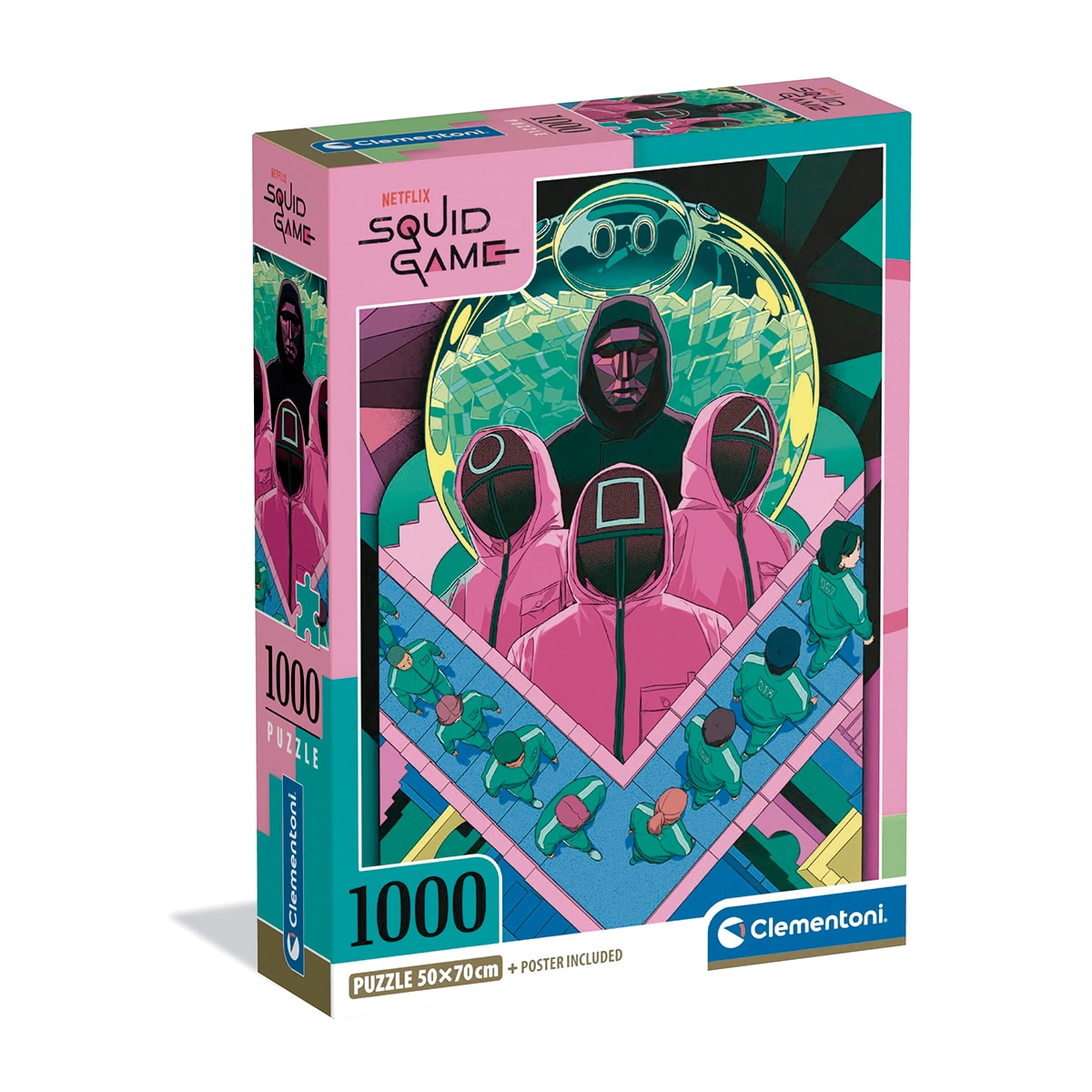 Clementoni - Puzzle 1000 piezas Juego del Calamar 2 COMPACT