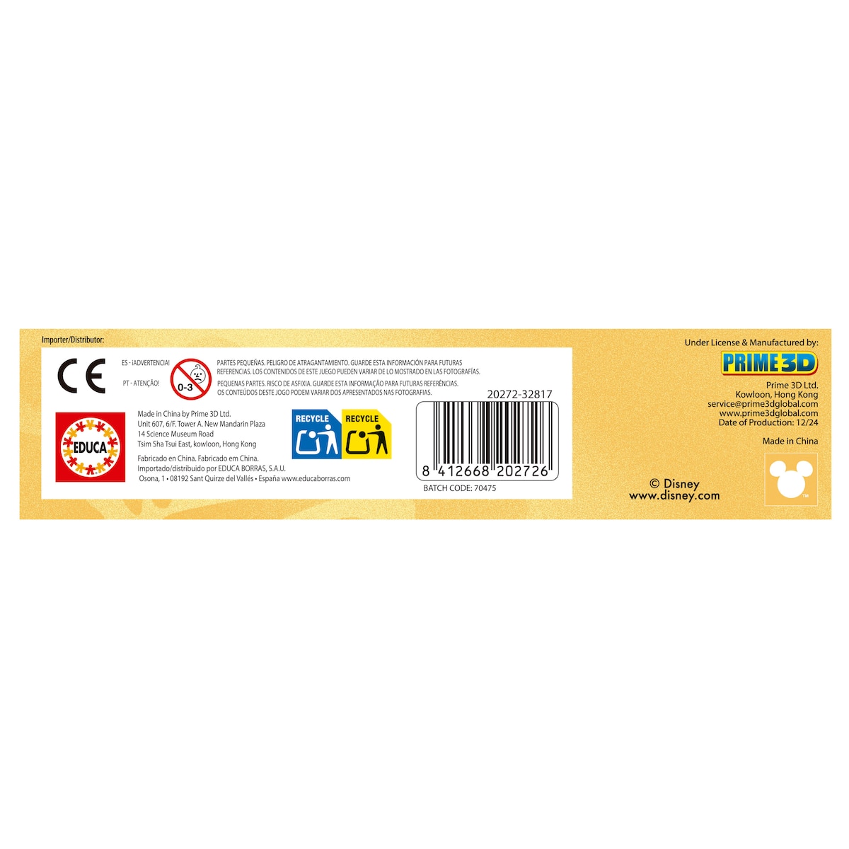 Puzzle 3D Lenticular 500 Stitch Disney Educa 4