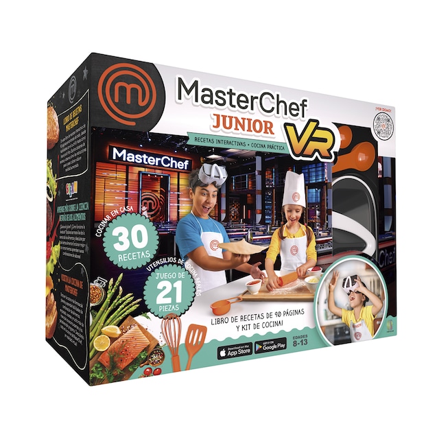 Imagen 0 de Gafas de realidad virtual, libro y kit de cocina Recetas interactivas Masterchef junior VR