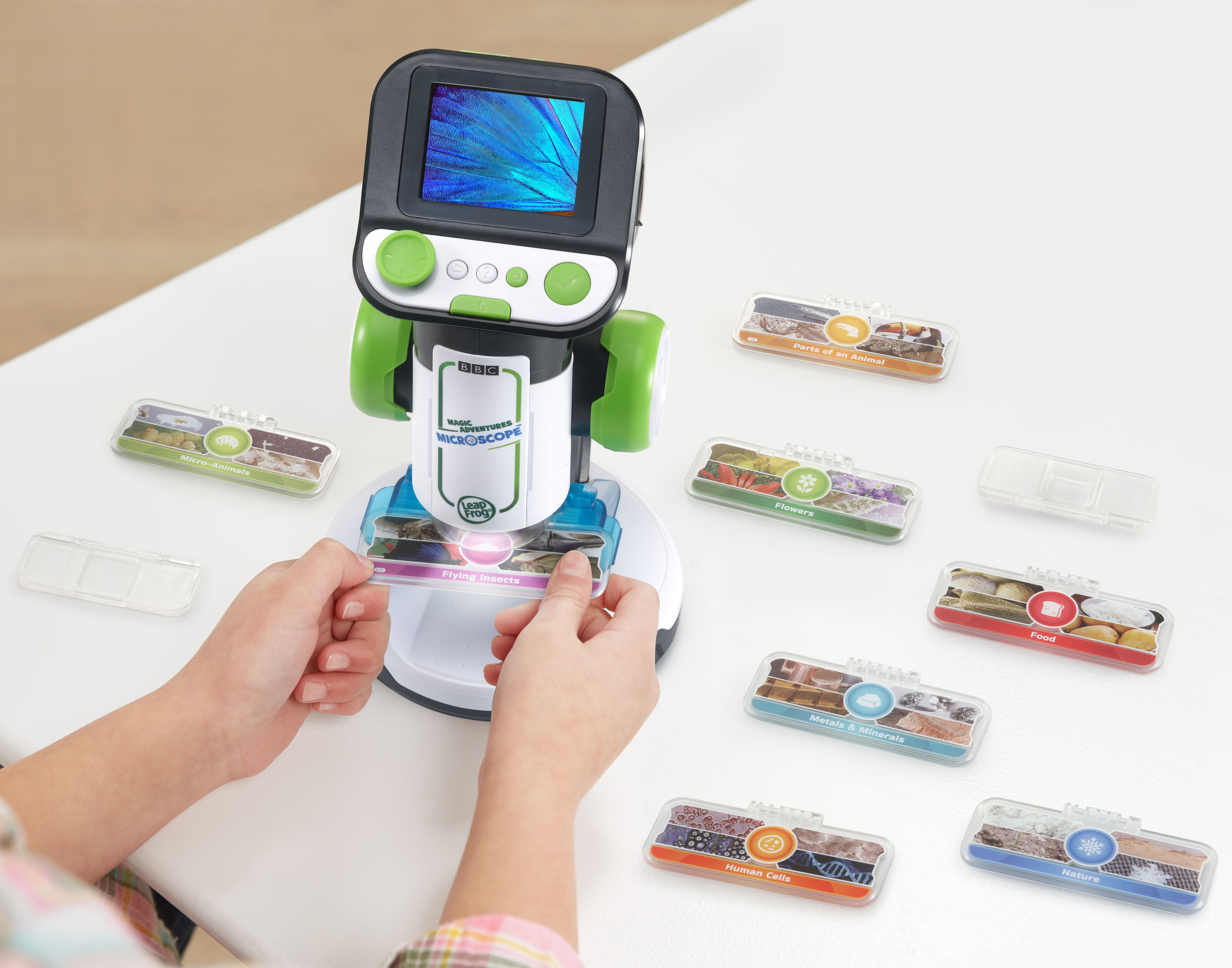 Microscopio educativo multimedia, Microscopio interactivo con pantalla y + 240 imágenes y vídeos de la BBC VTech 4