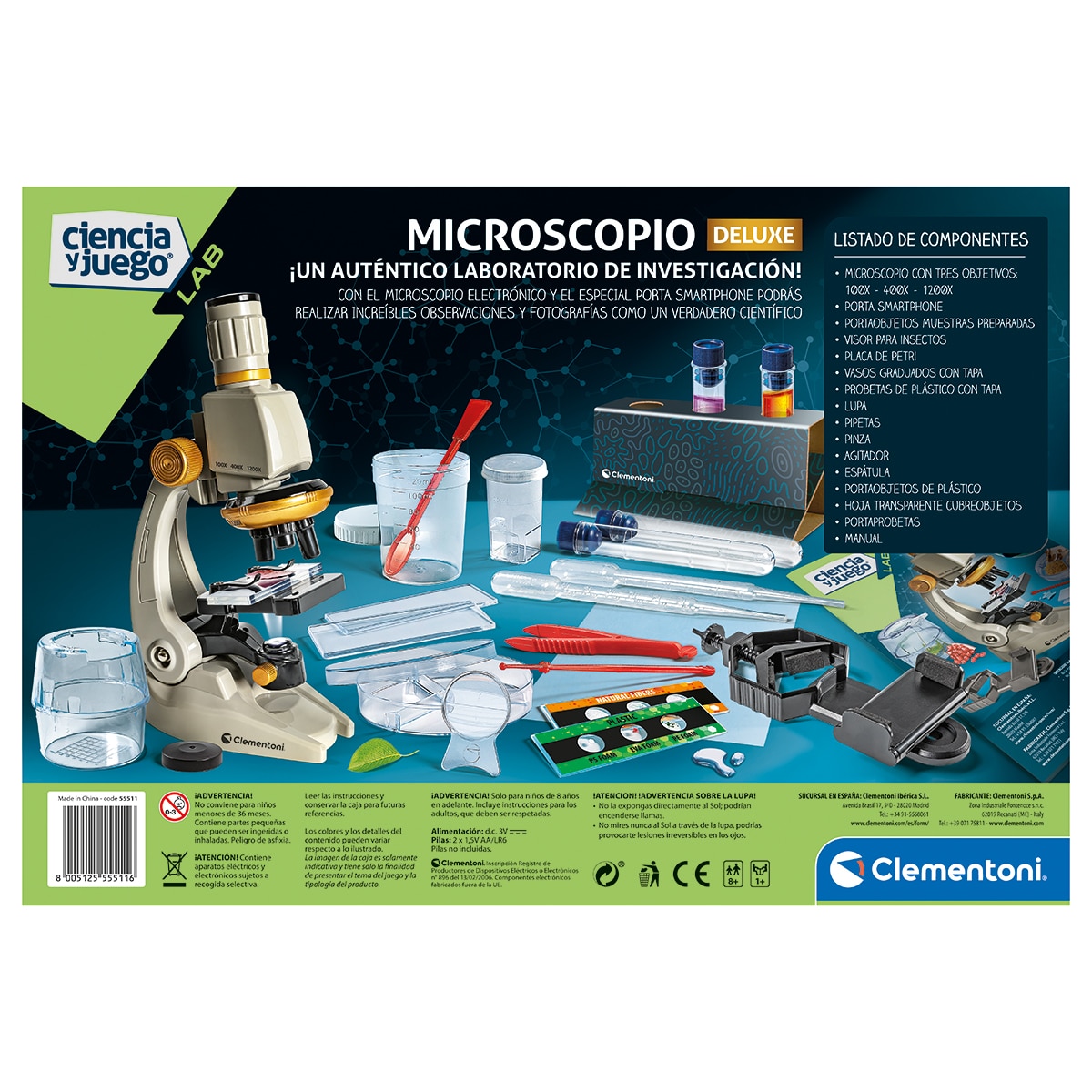 Microscopio Smart Deluxe Clementoni 5