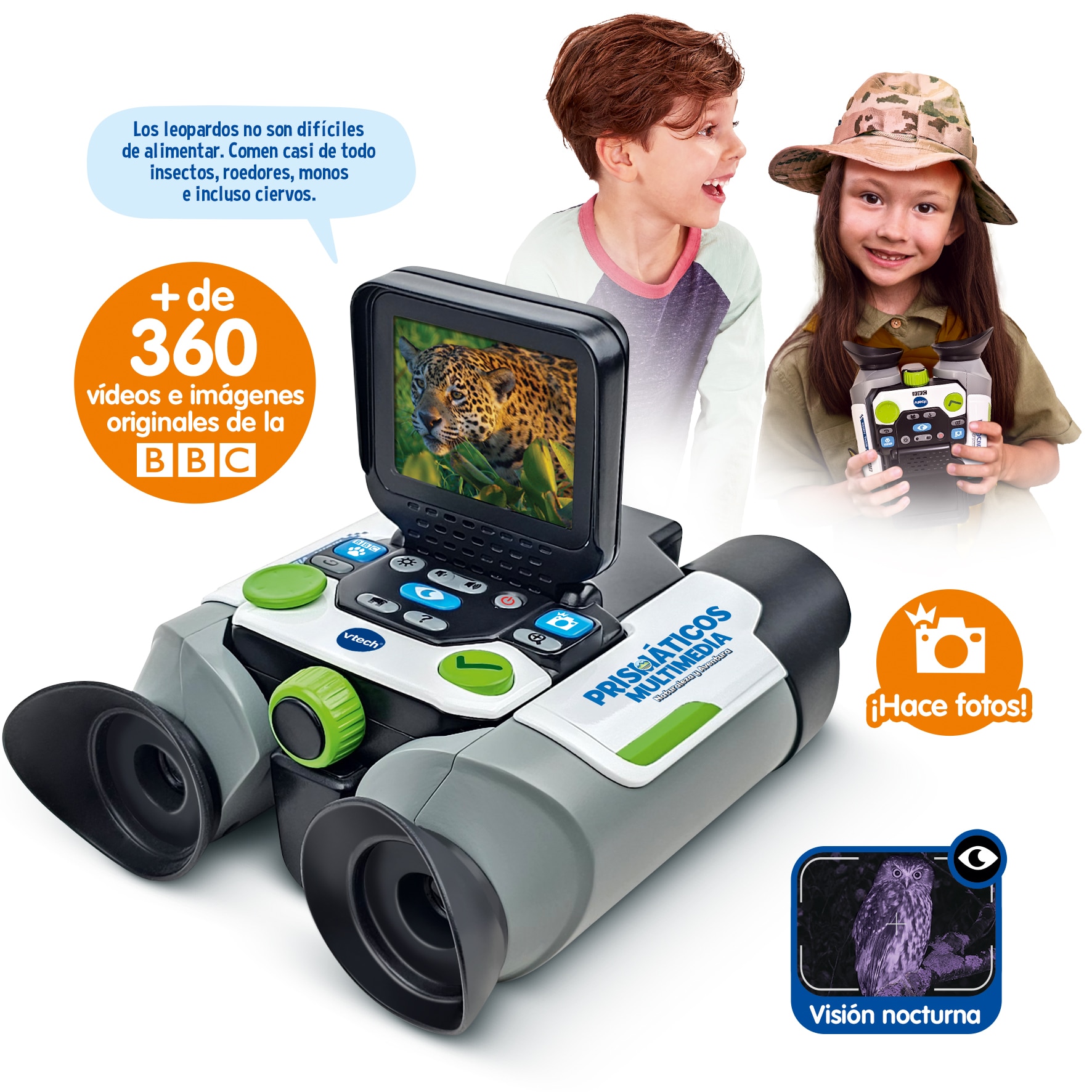 Prismáticos multimedia Naturaleza y aventura Vtech Verde-3