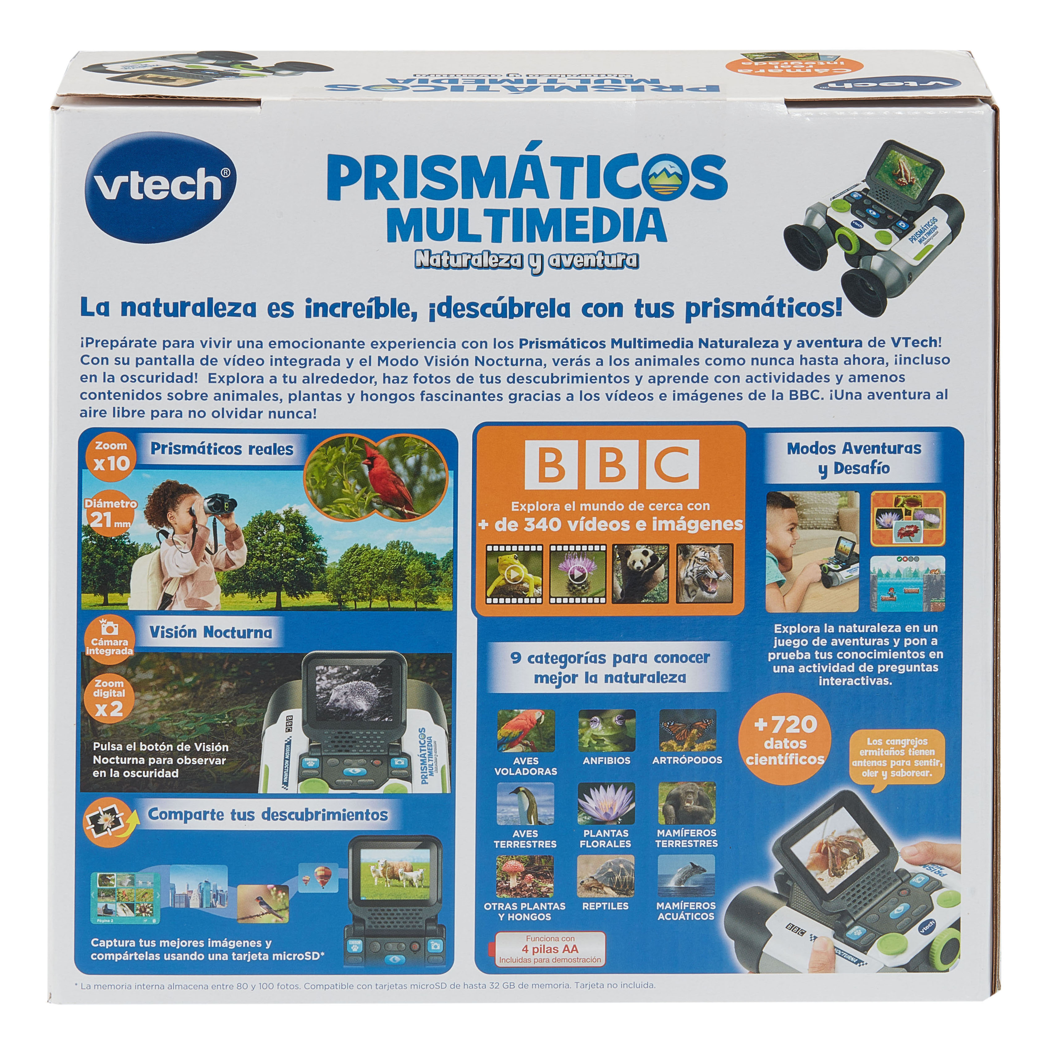 Prismáticos multimedia Naturaleza y aventura Vtech Verde-8