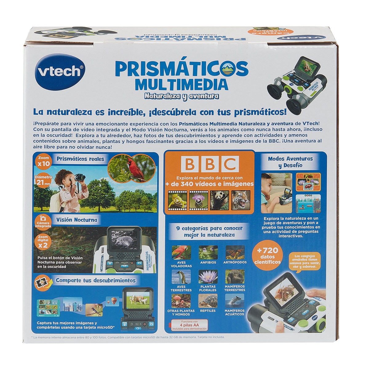 Prismáticos multimedia Naturaleza y aventura Vtech Verde-10