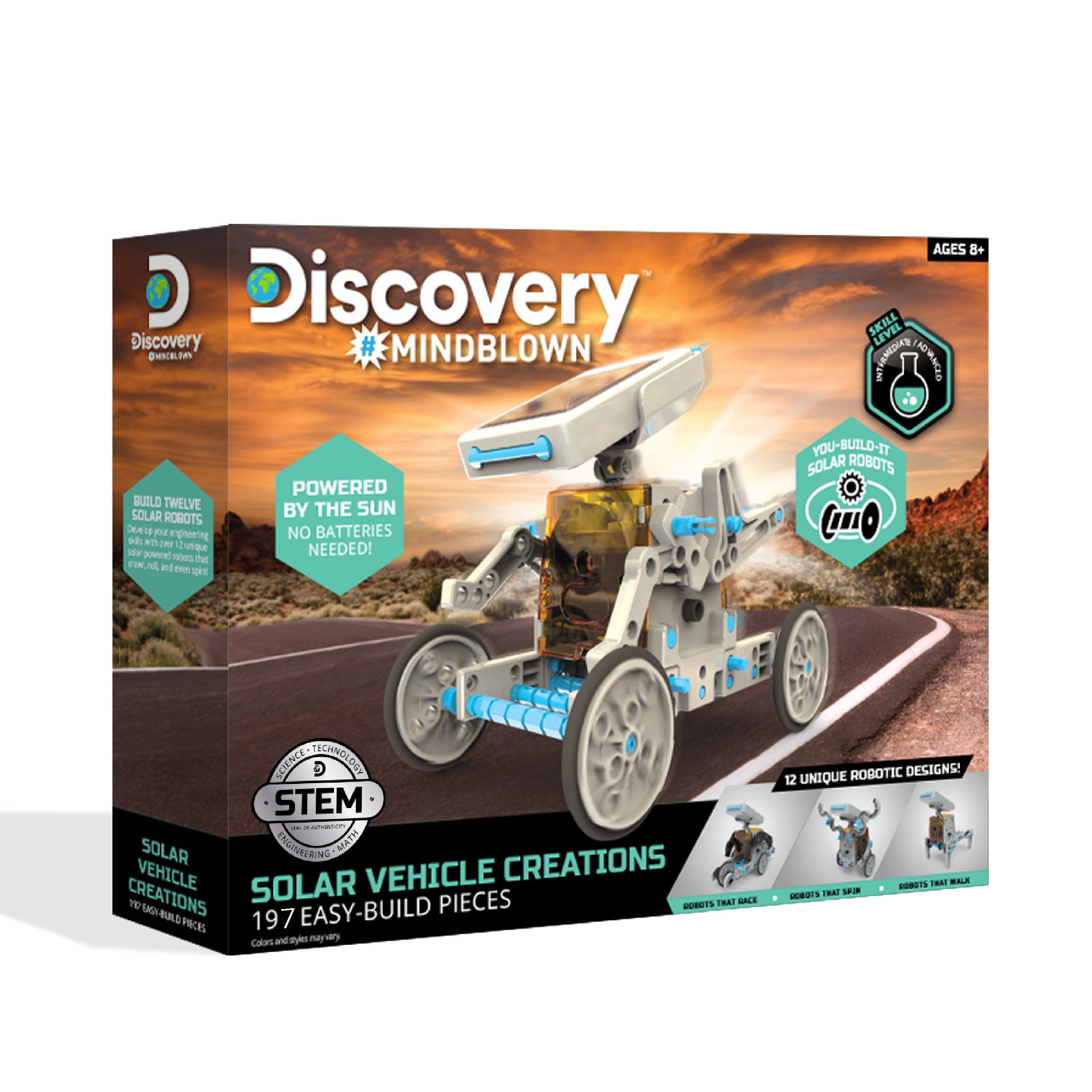 Juego educativo Construye tu vehiculo solar 197 piezas Discovery 11