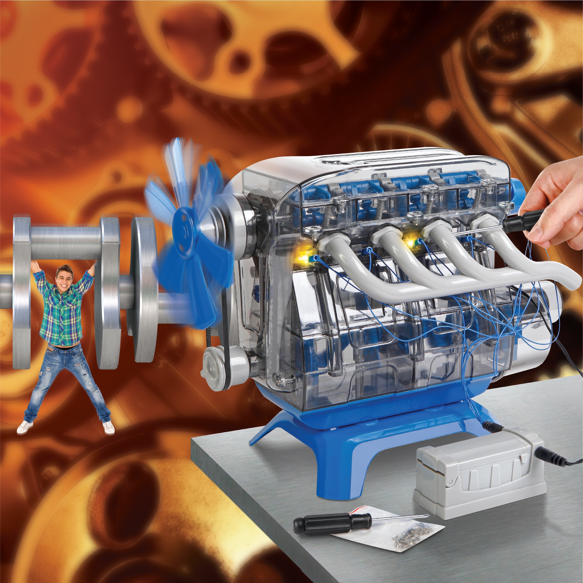 Juego educativo Construye tu motor Discovery 3