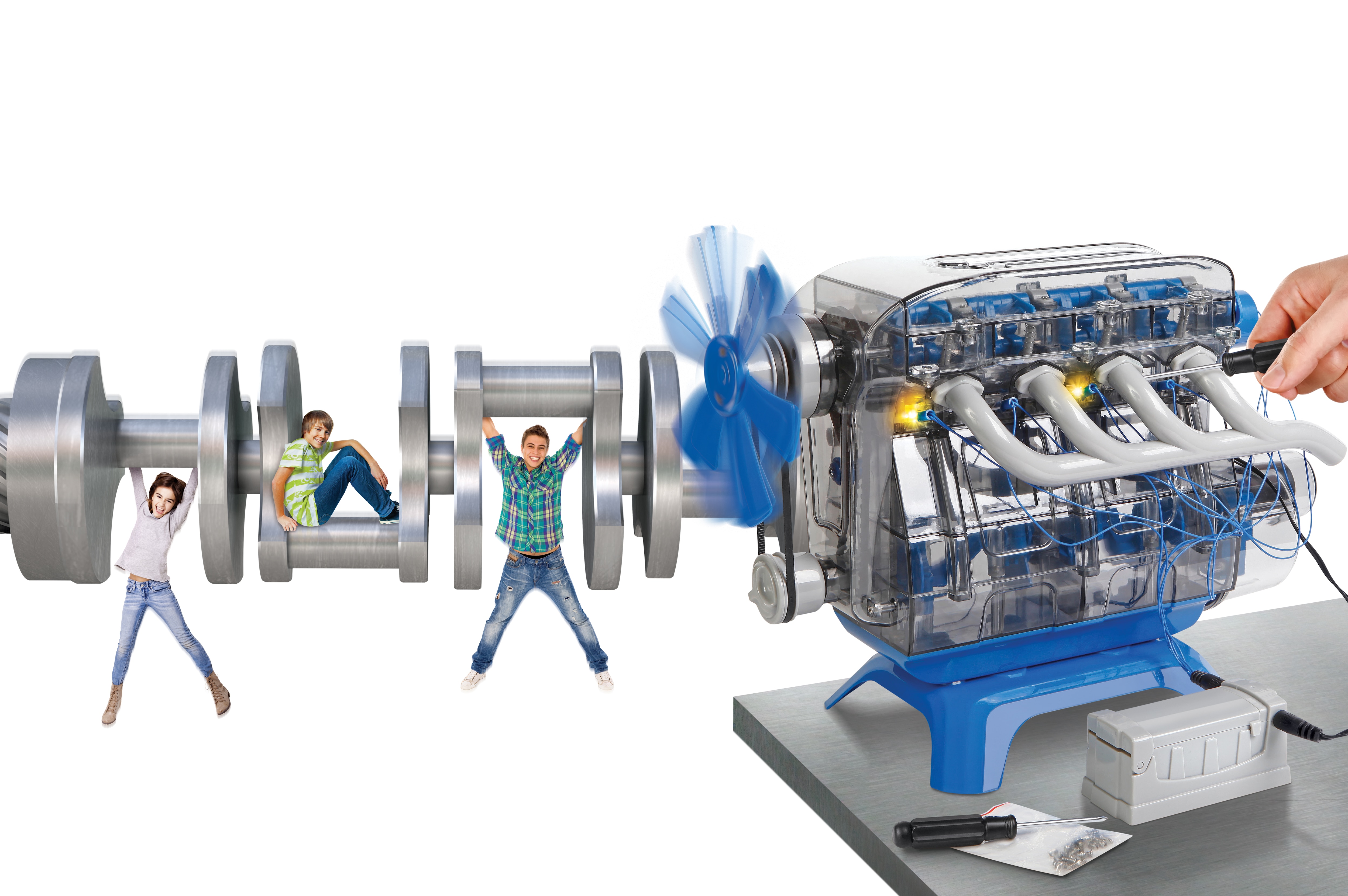 Juego educativo Construye tu motor Discovery 6