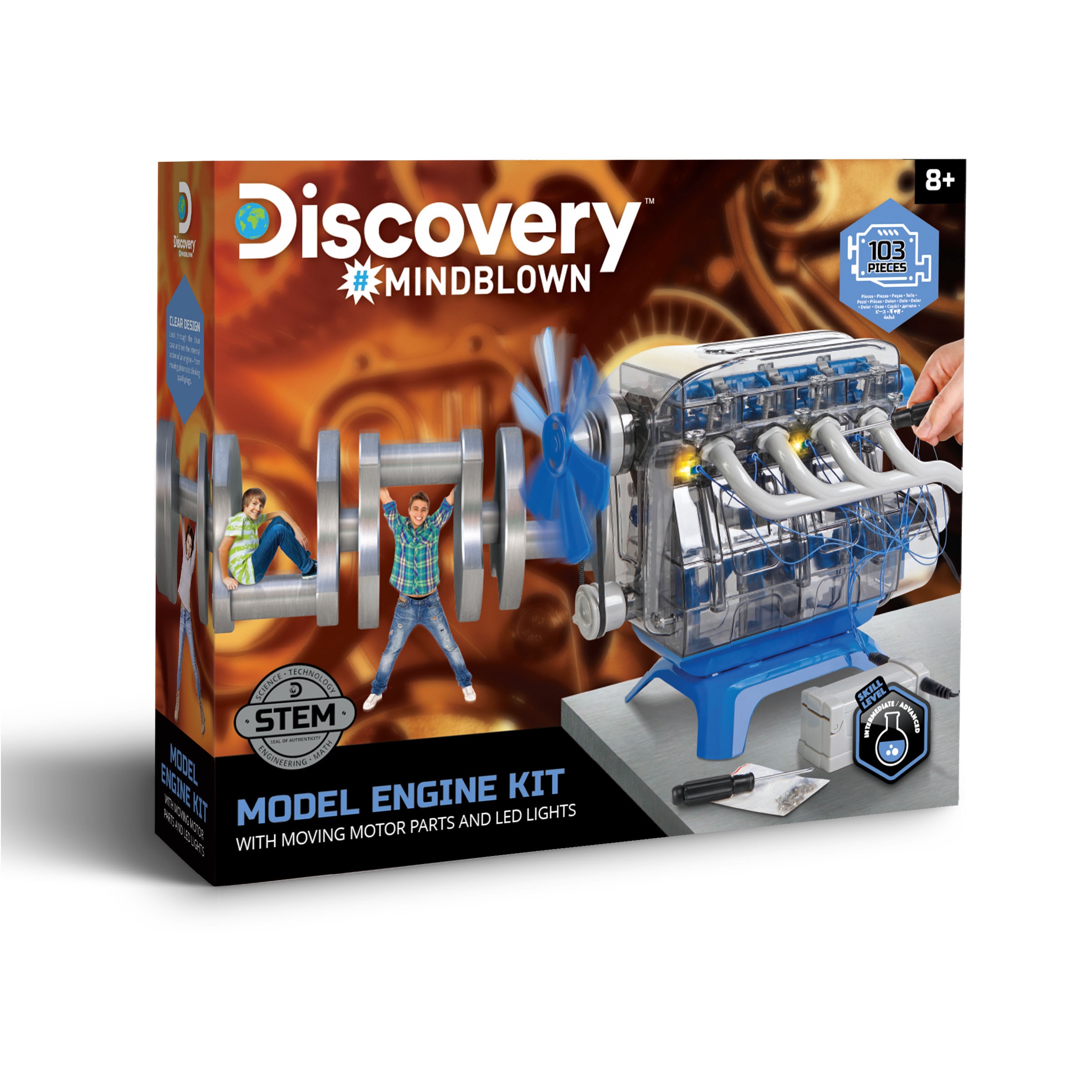 Juego educativo Construye tu motor Discovery 8