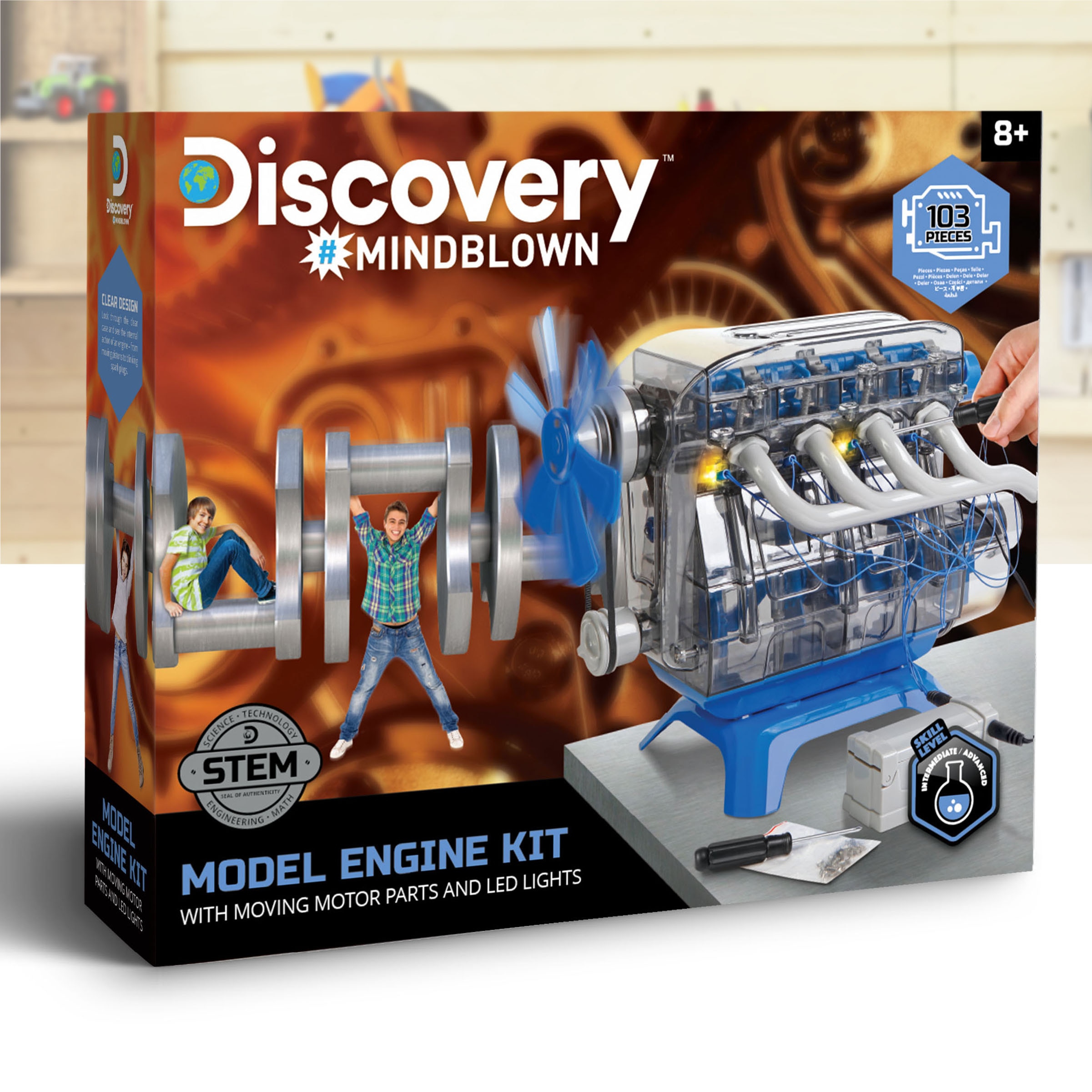 Juego educativo Construye tu motor Discovery 9