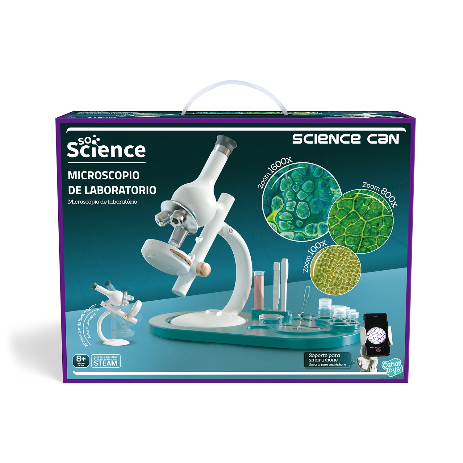 Microscopio De Laboratorio Canal Science 8