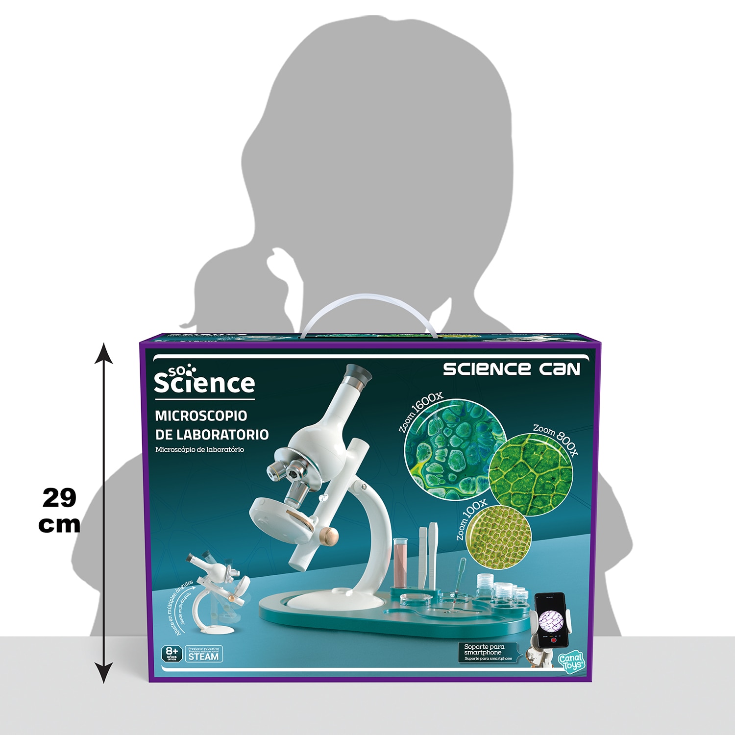Microscopio De Laboratorio Canal Science 12