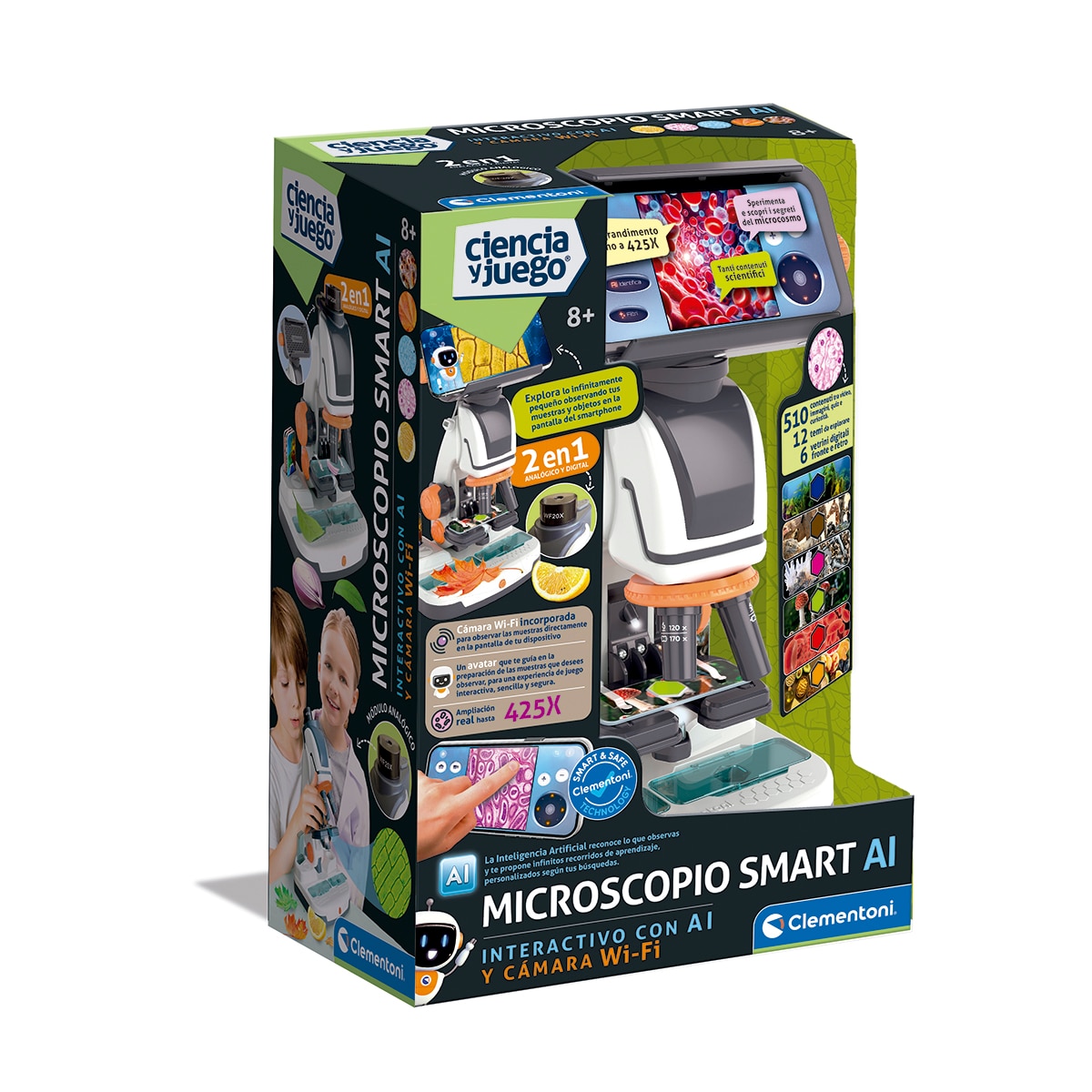 Imagen 0 de Microscopio Digital con Wi-Fi Clementoni