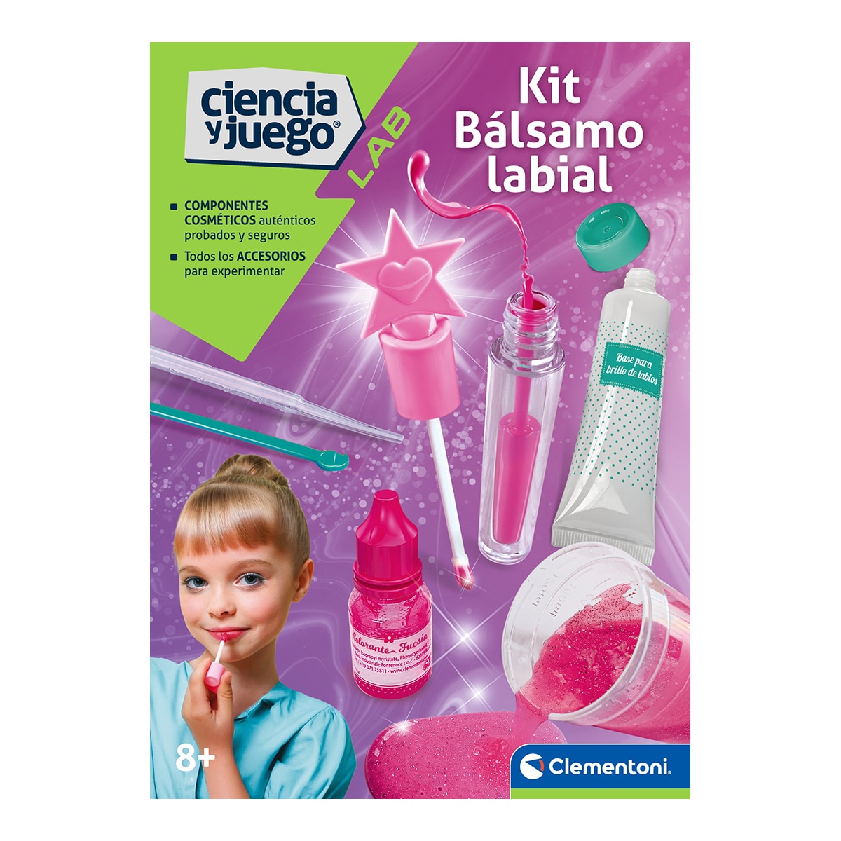 Imagen 2 de Juego Kit Bálsamo Labial Ciencia y Juego Clementoni
