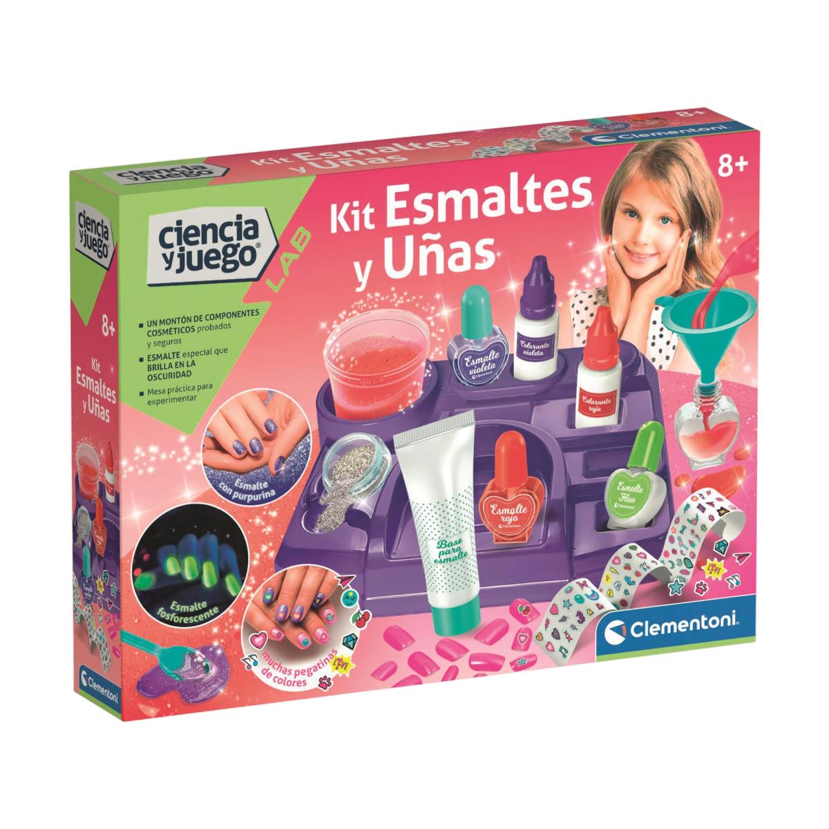 Juego Kit Esmaltes y Uñas Ciencia y Juego Clementoni 1