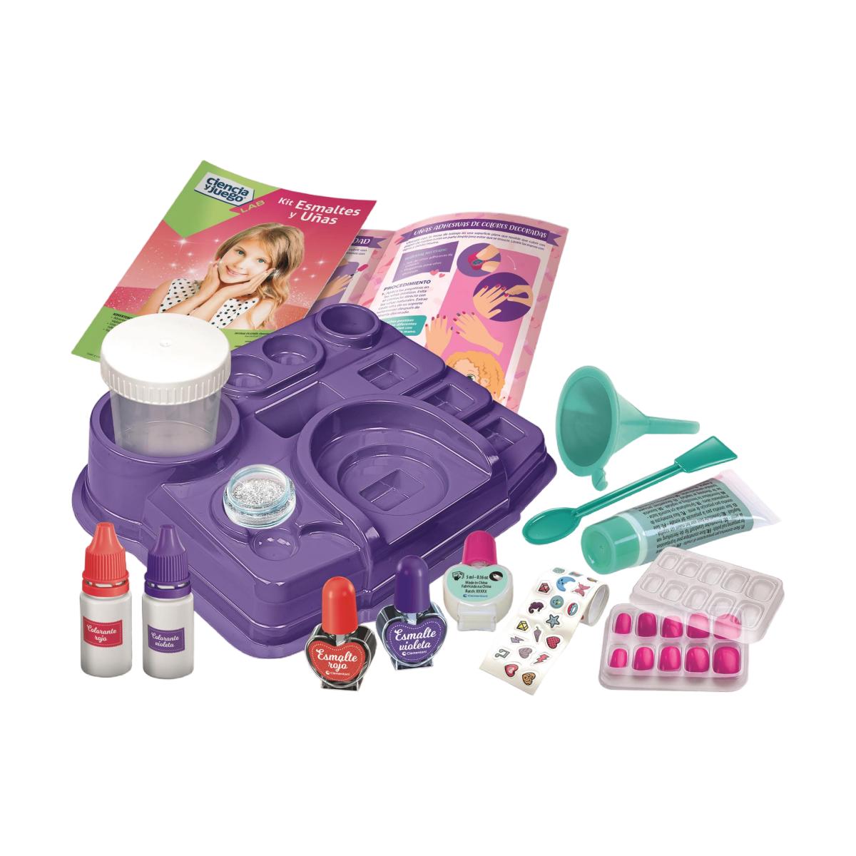 Juego Kit Esmaltes y Uñas Ciencia y Juego Clementoni 2