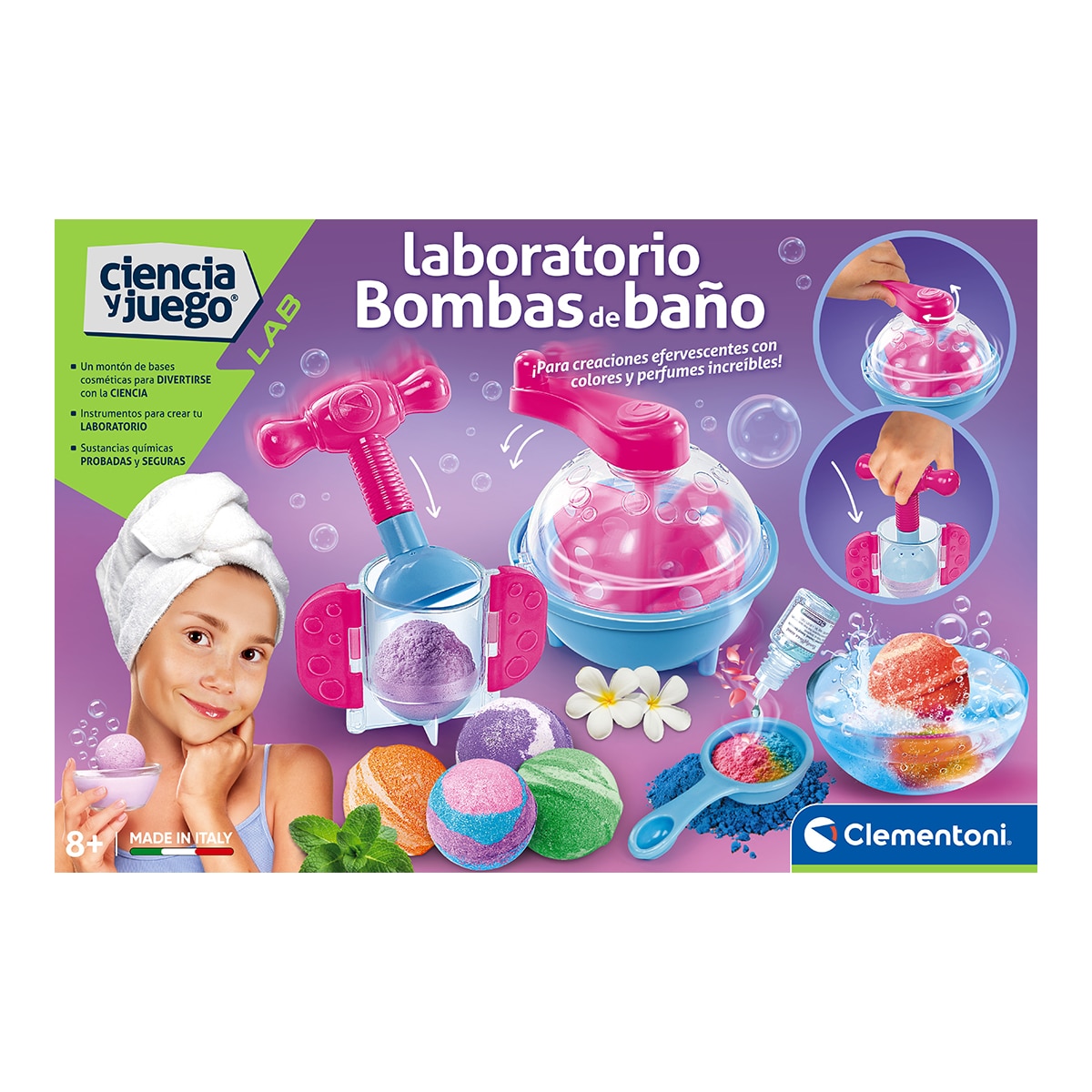 Juego Laboratorio Bombas de Baño Ciencia y Juego Clementoni 2