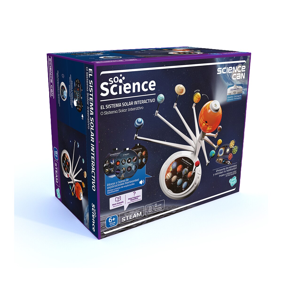 Sistema solar interactivo con proyector So Science 2