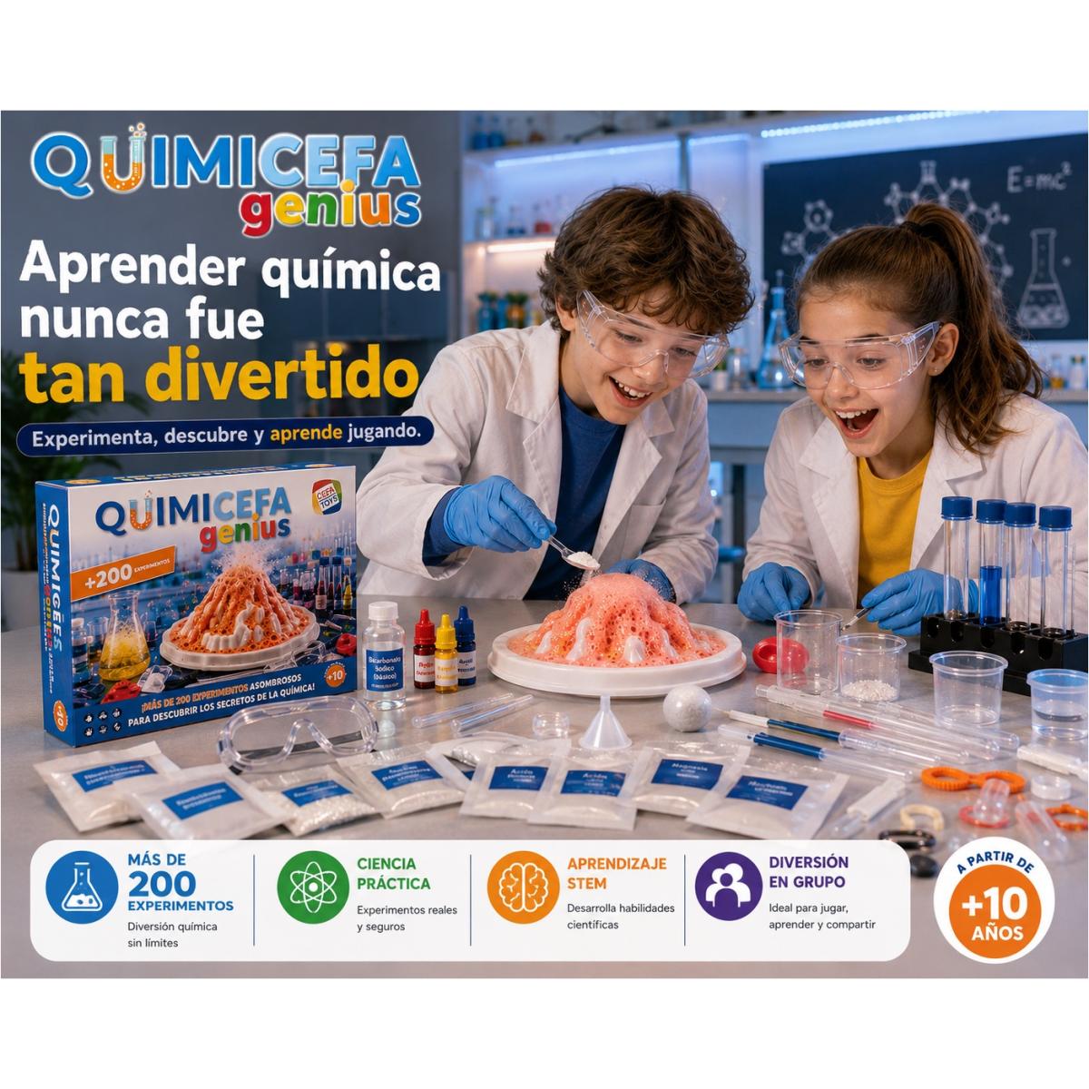 Juego educativo Quimicefa Genius 200 Cefa Toys 4