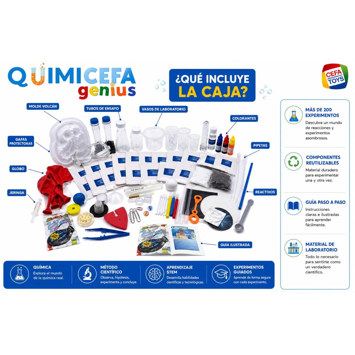 Juego educativo Quimicefa Genius 200 Cefa Toys 7