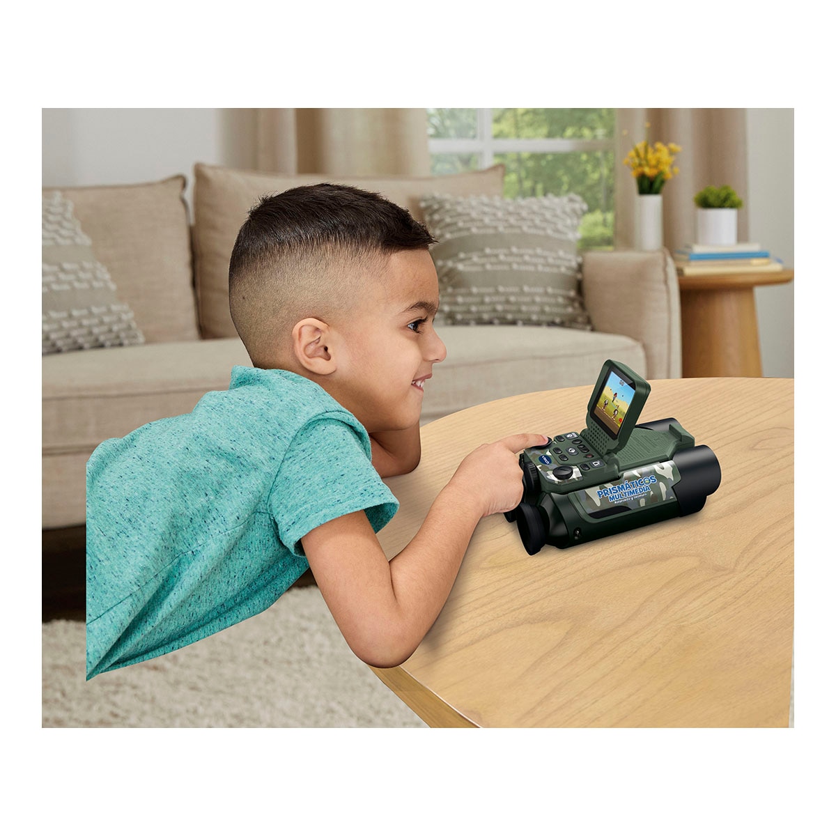 Prismáticos multimedia Naturaleza y aventura camuflaje Vtech 6