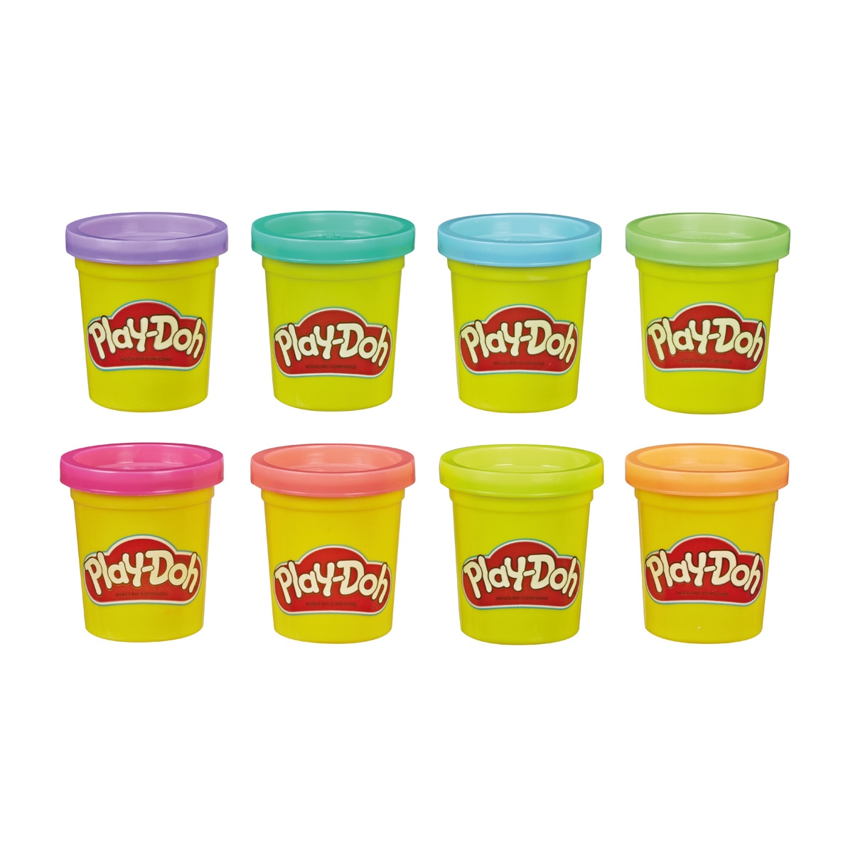 Pack 8 botes Play-doh 4