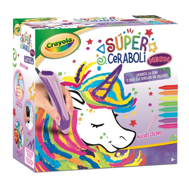 Unicornio Neón Súper Ceraboli Crayola