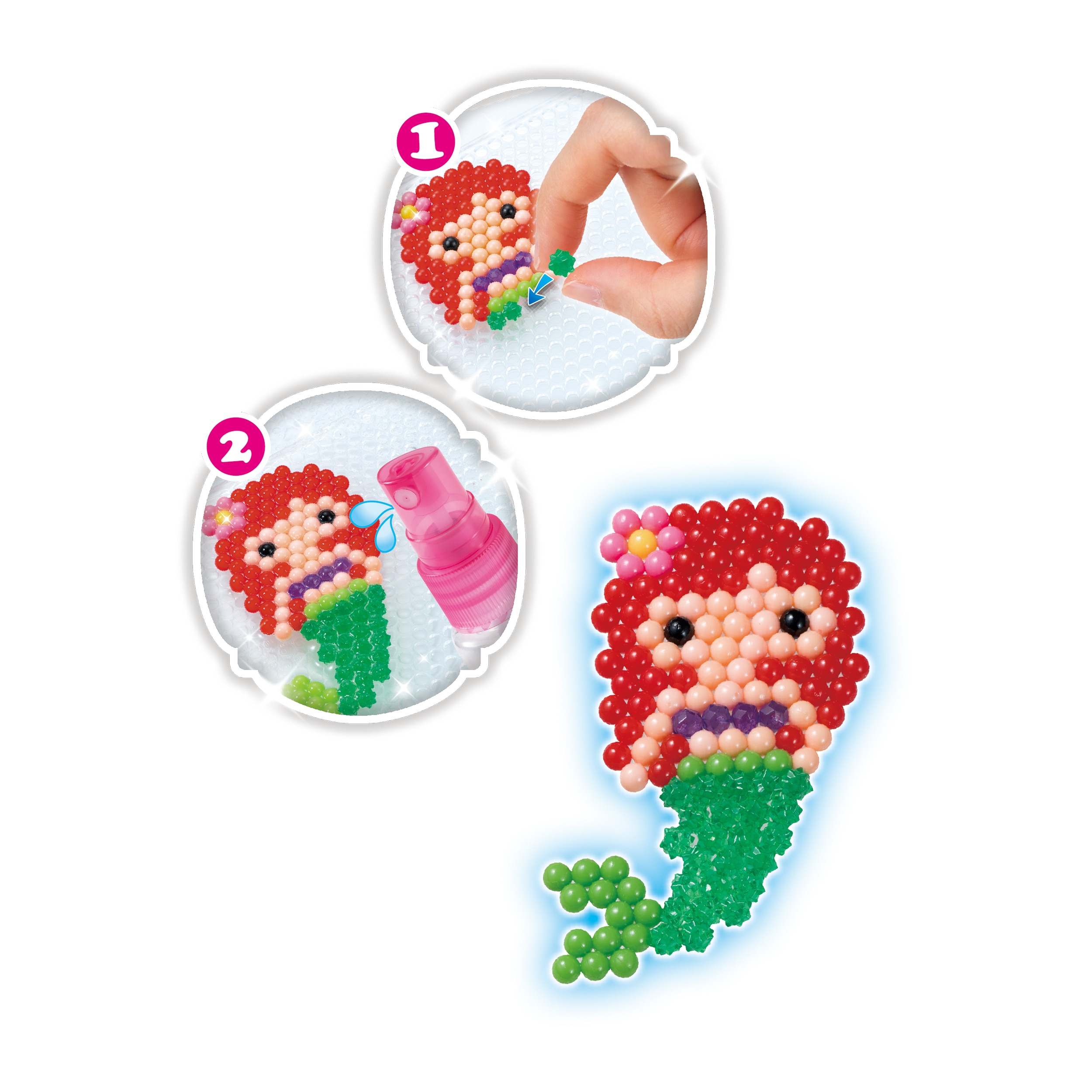 Cubo de Creatividad de Princesas Disney Aquabeads 4