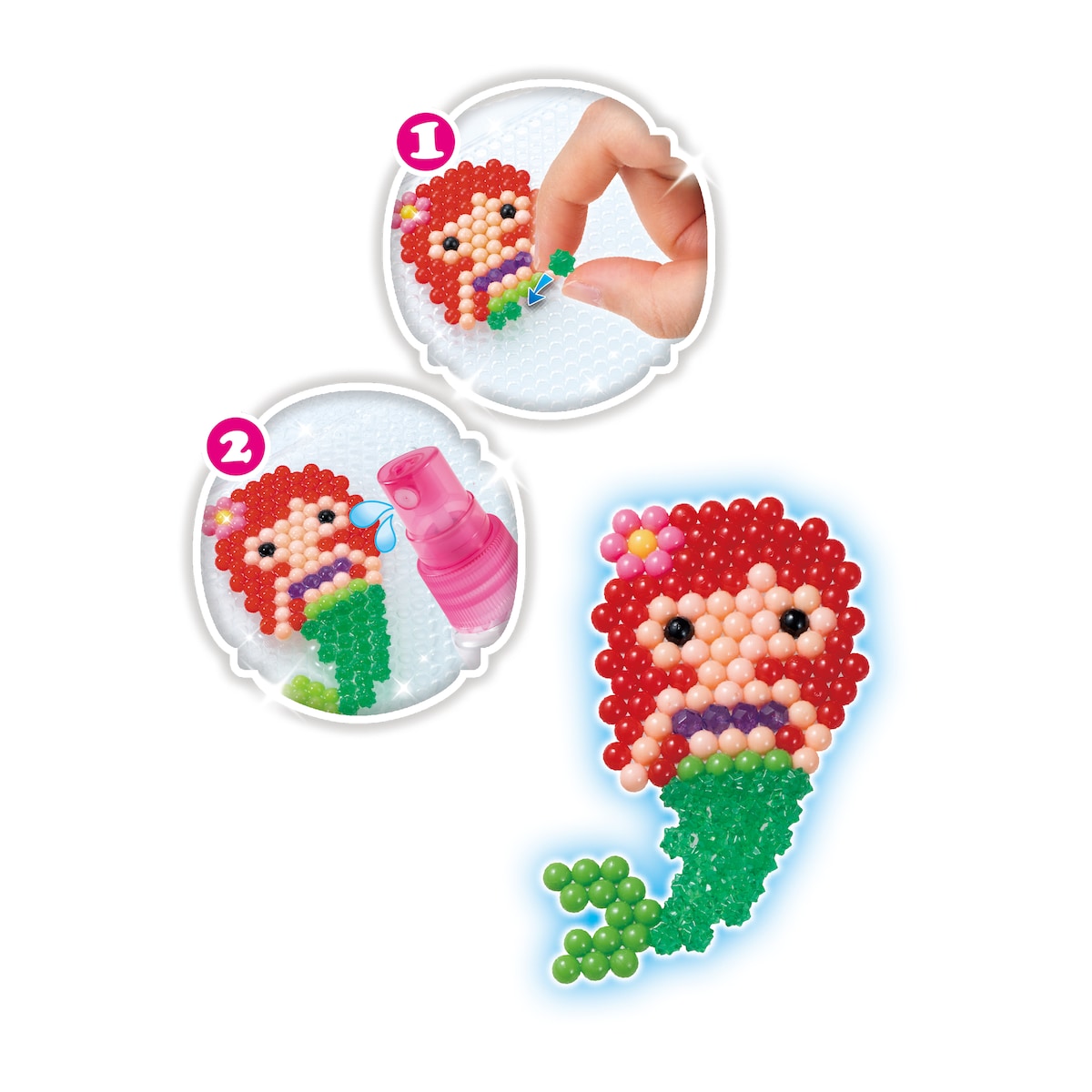 Cubo de Creatividad de Princesas Disney Aquabeads 4