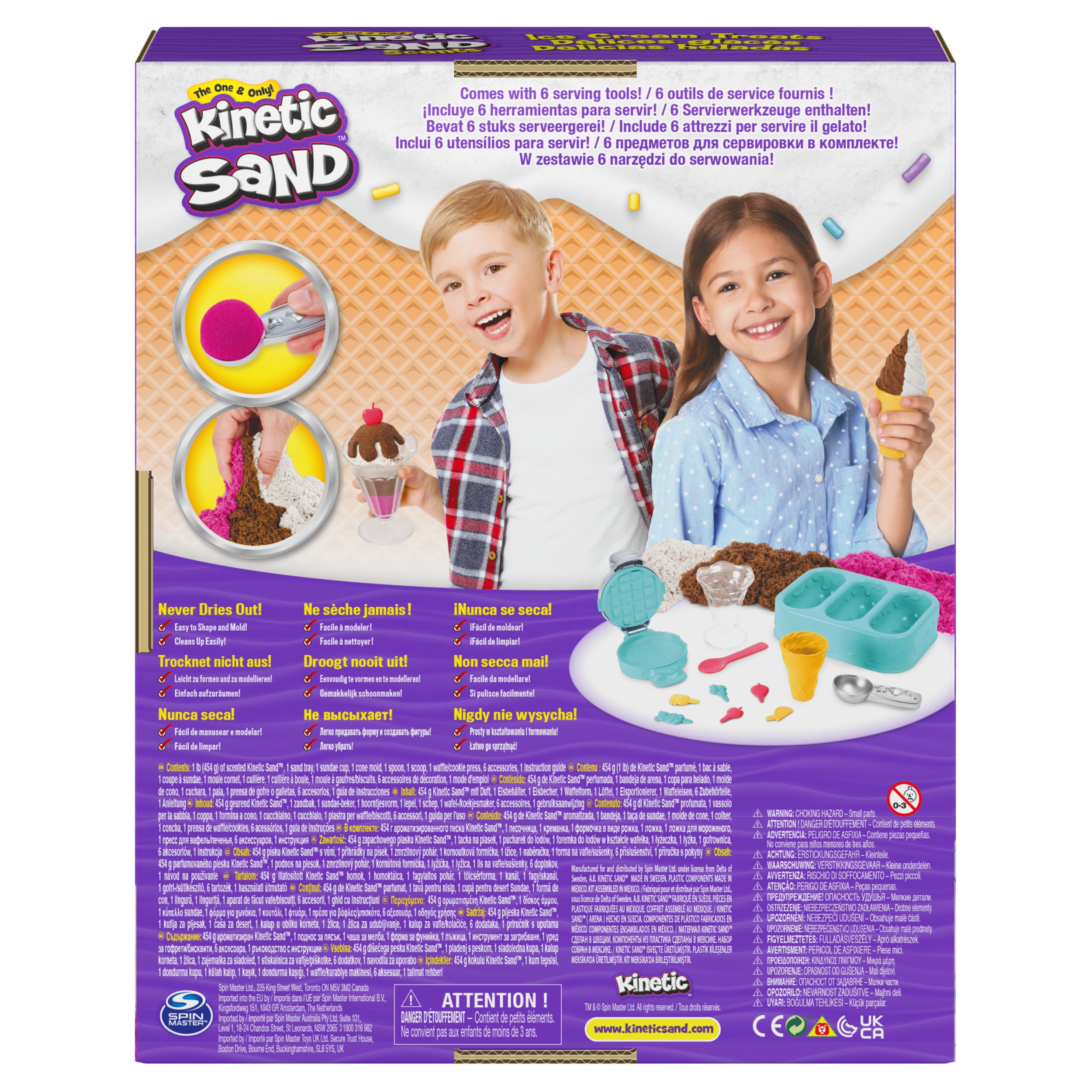Set Delicias Geladas 454 g Areia Mágica com 6 Ferramentas 2