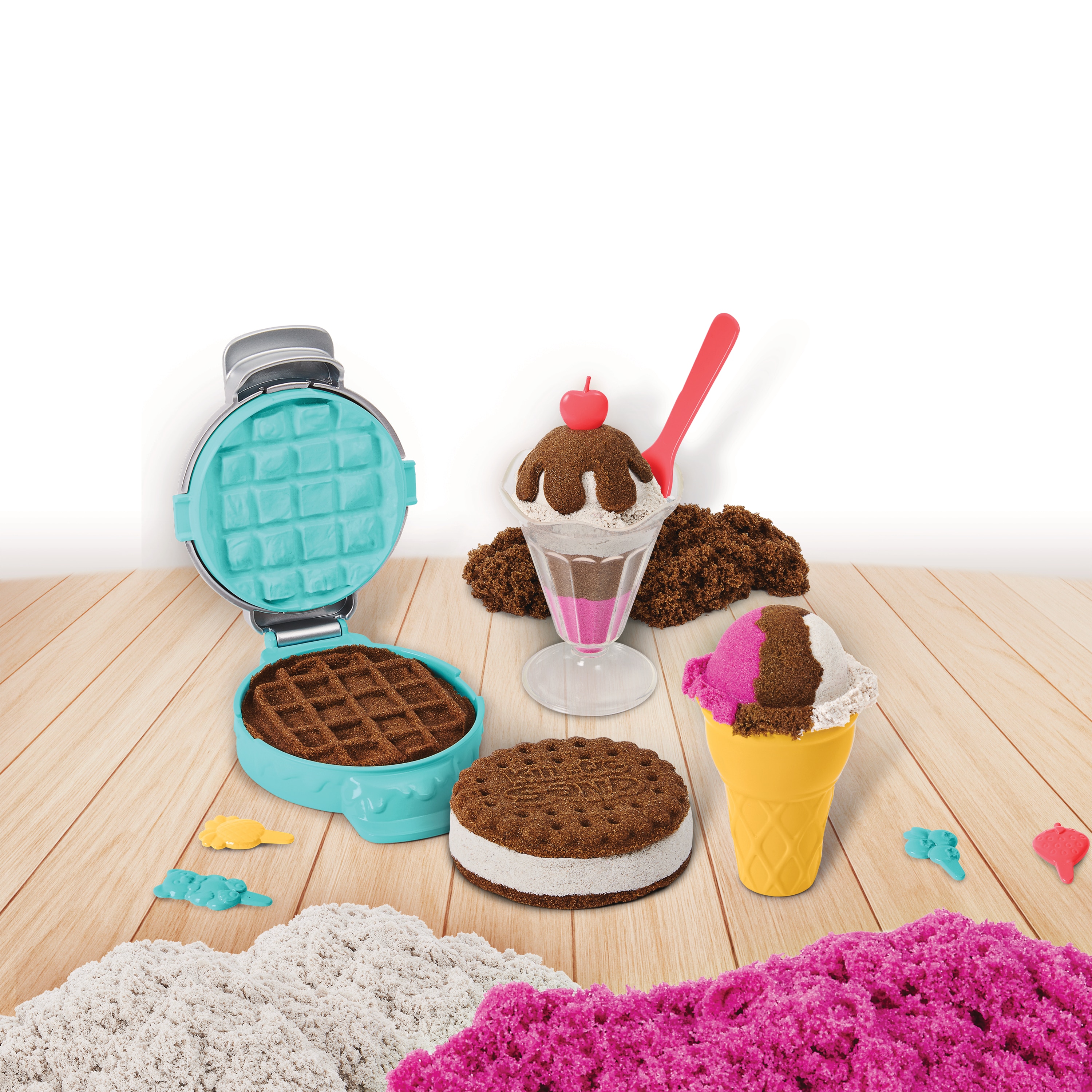 Set Delicias Geladas 454 g Areia Mágica com 6 Ferramentas 4