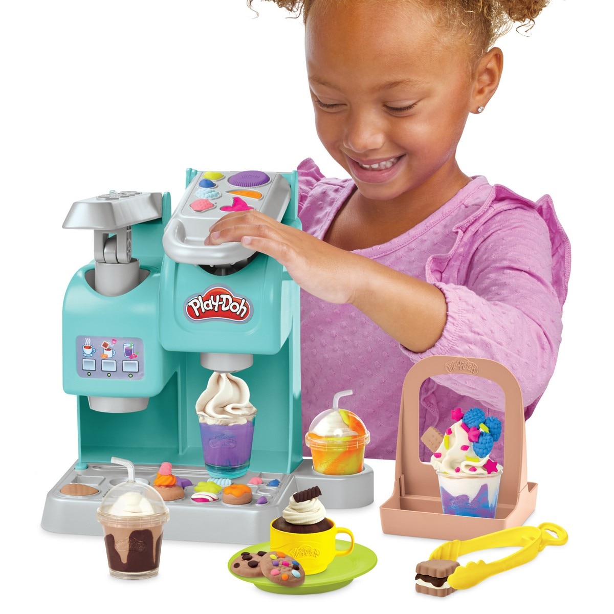 Súper Cafetería con dulces y cafetera Play-Doh 4