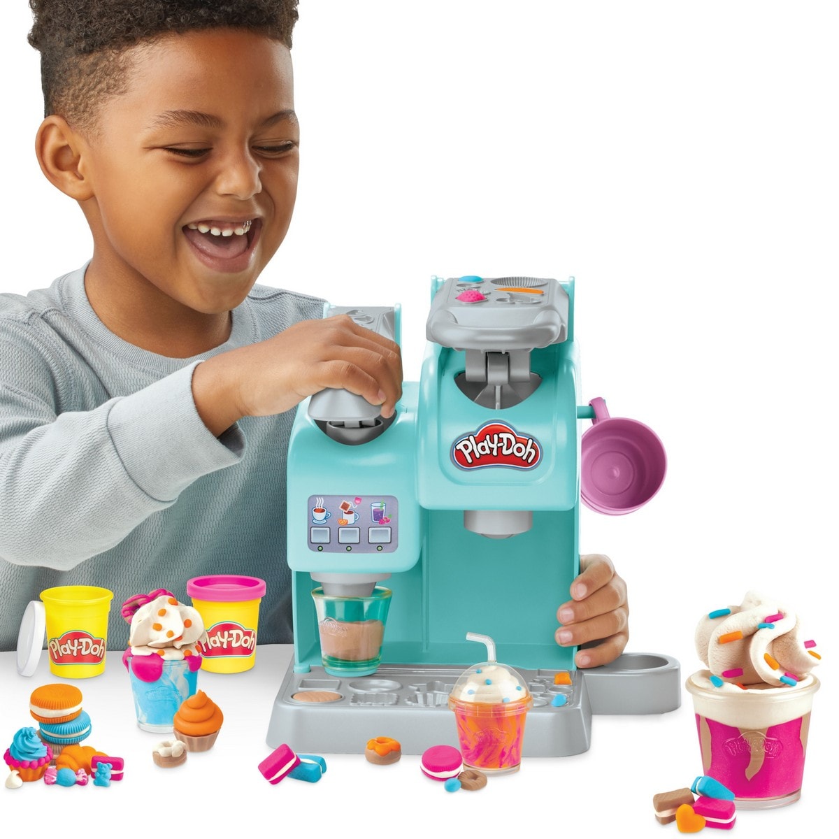 Súper Cafetería con dulces y cafetera Play-Doh 5