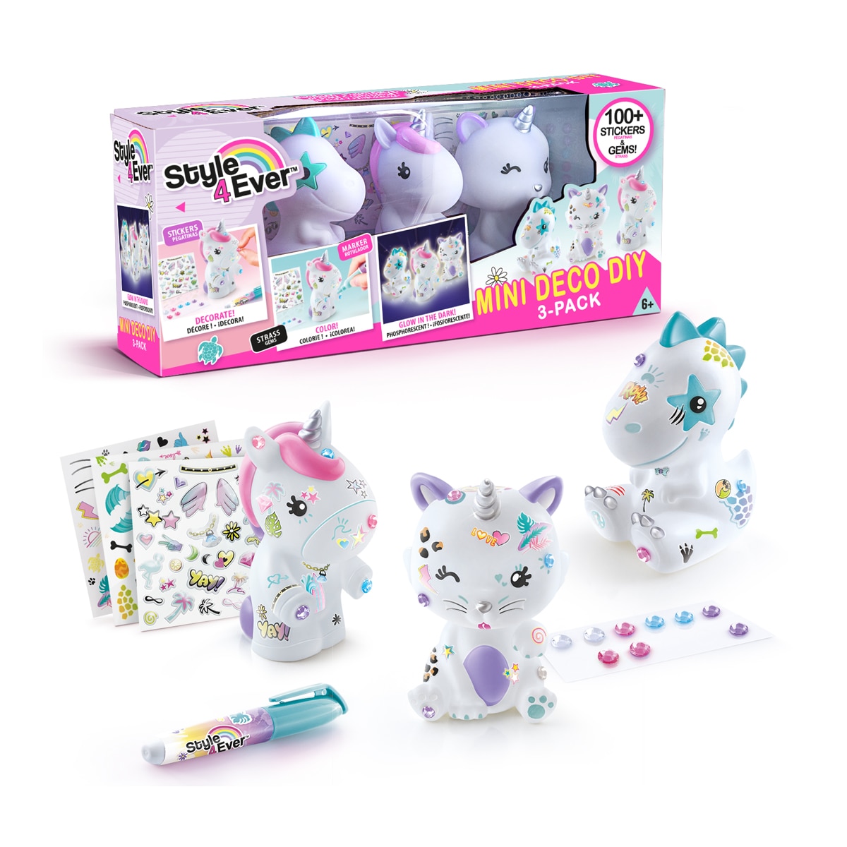 Imagen 0 de Pack de 3 mini deco diy