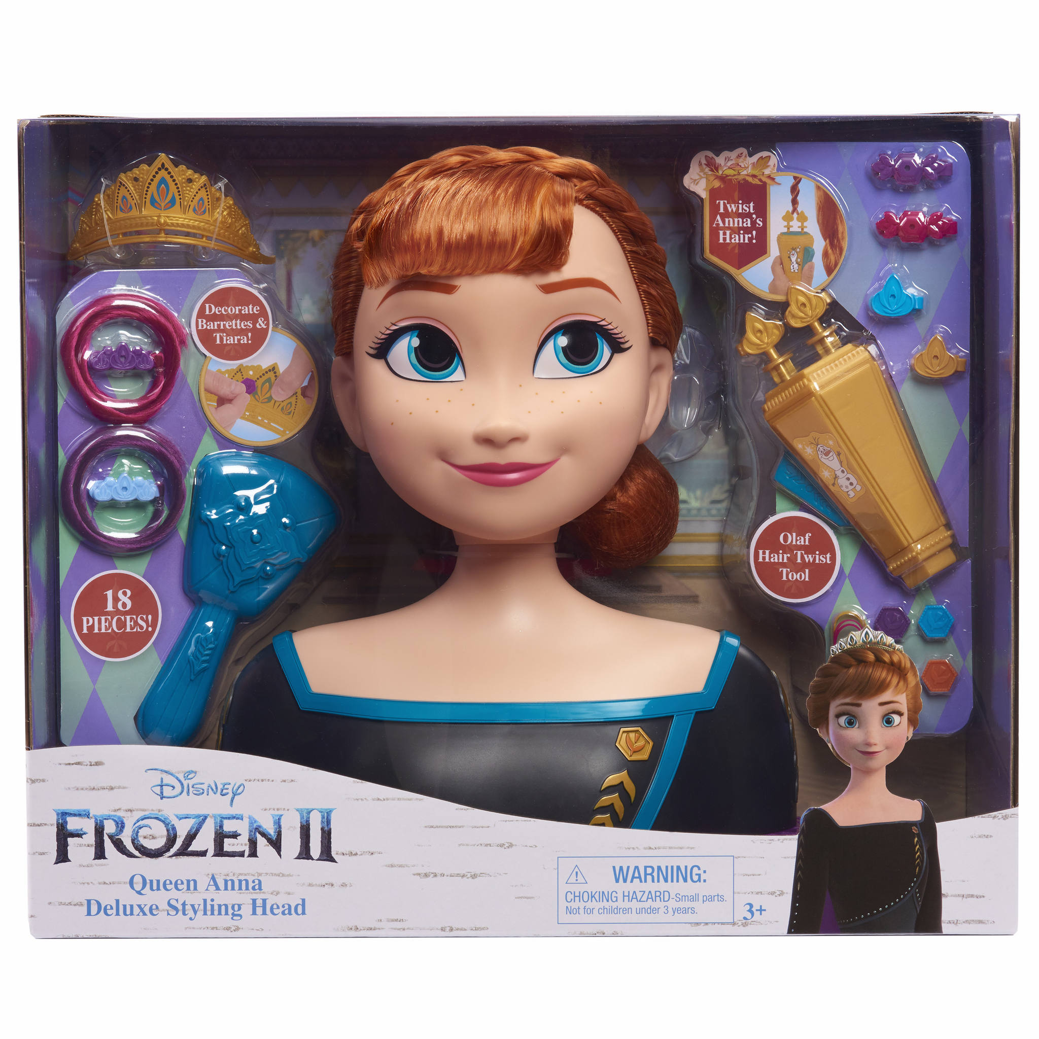 Busto para peinar Deluxe Anna Disney Frozen 2 6