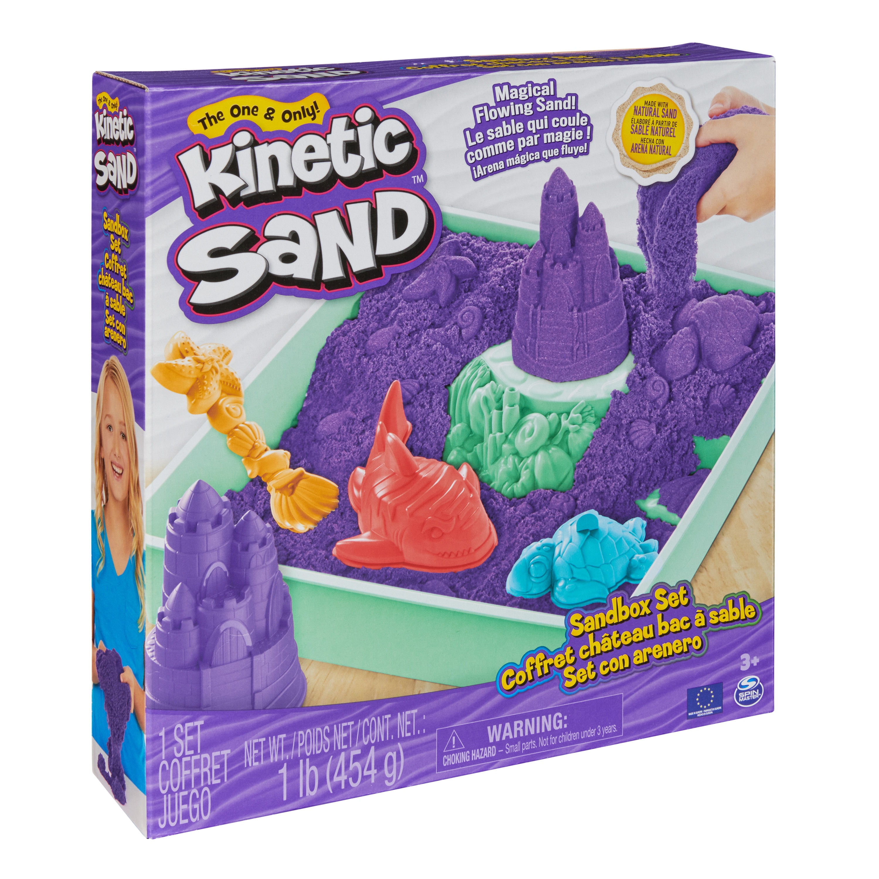 Set Sand Sandbox Morado Kinetic Sand 2