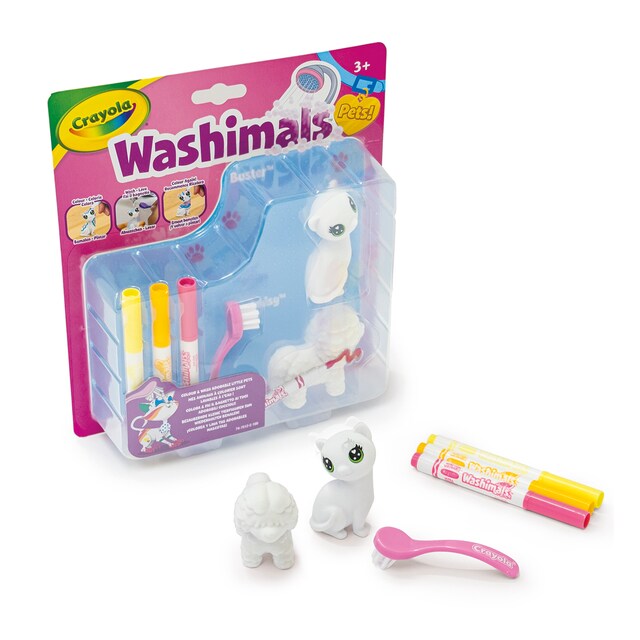 Imagen 0 de Washimals Pets  Mini Set Perrito y Gatito