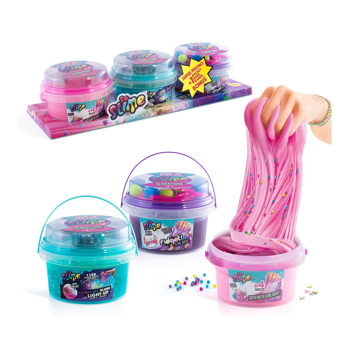 Juego Slime Mix In Pack 3 Buckets 1