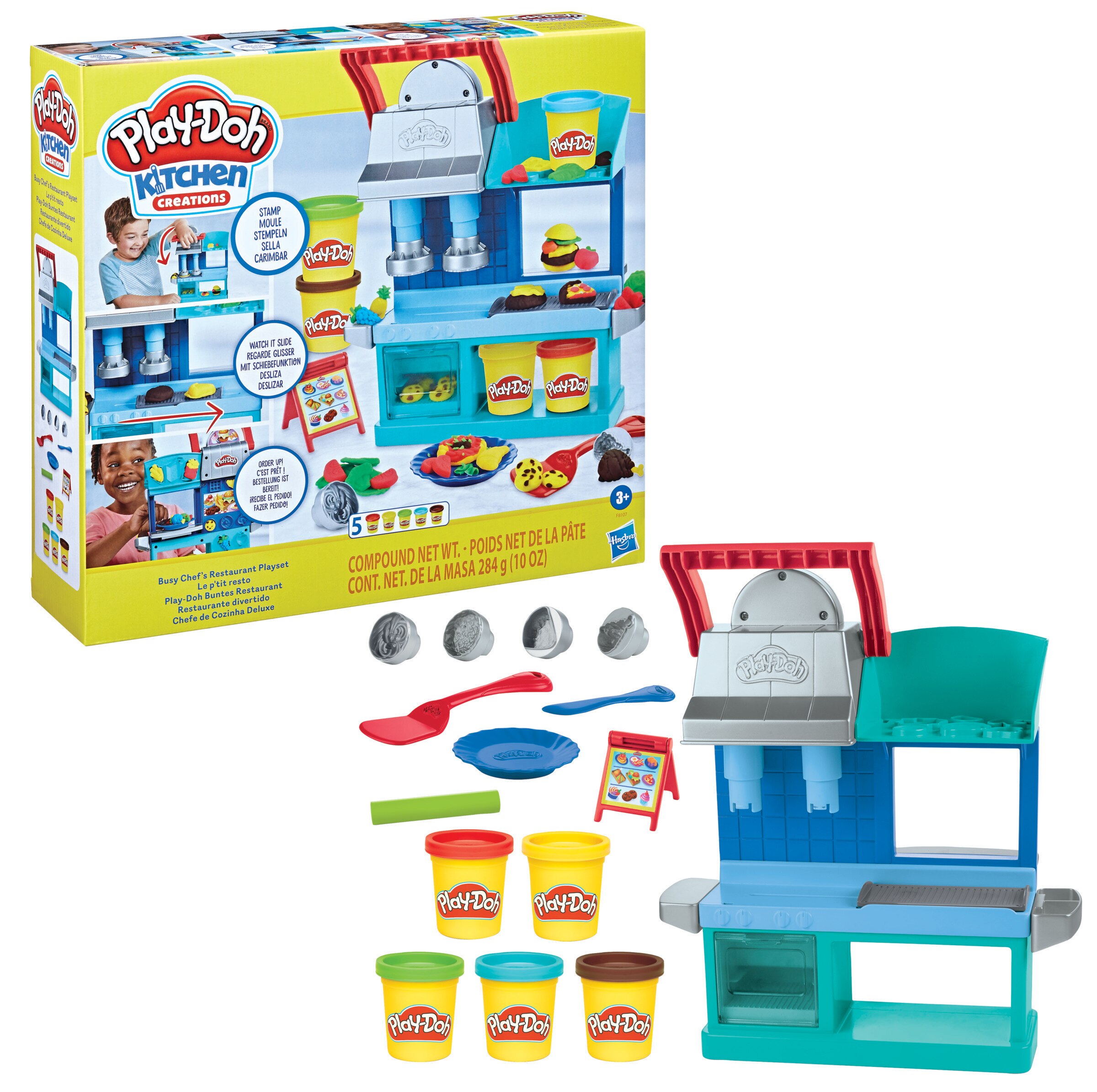 Play-Doh Kitchen Creations Restaurante Divertido Hasbro 2